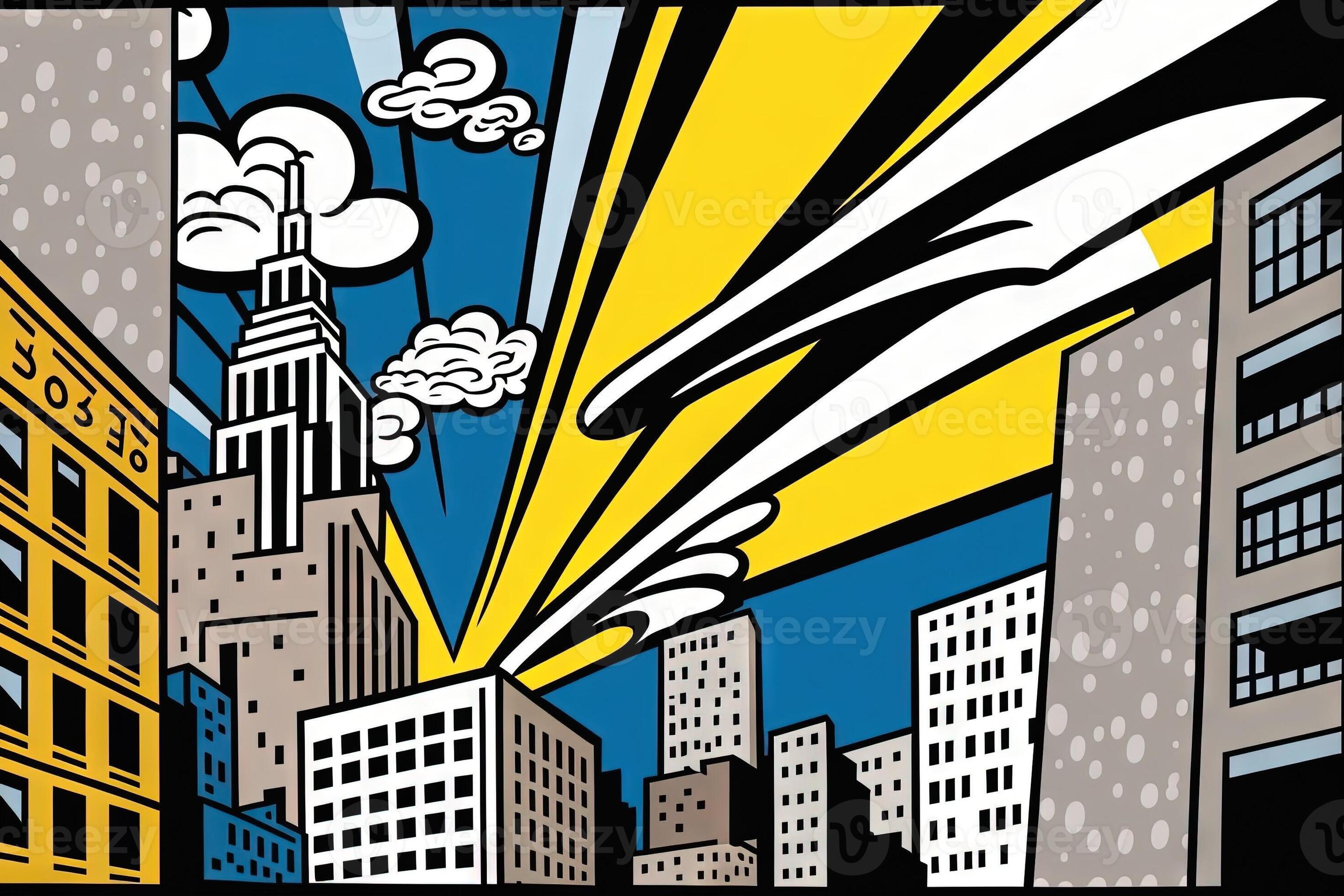 Roy Lichtenstein Style Imaginary Representation New York City If roy-lichtenstein-style-imaginary-representation-new-york-city-if