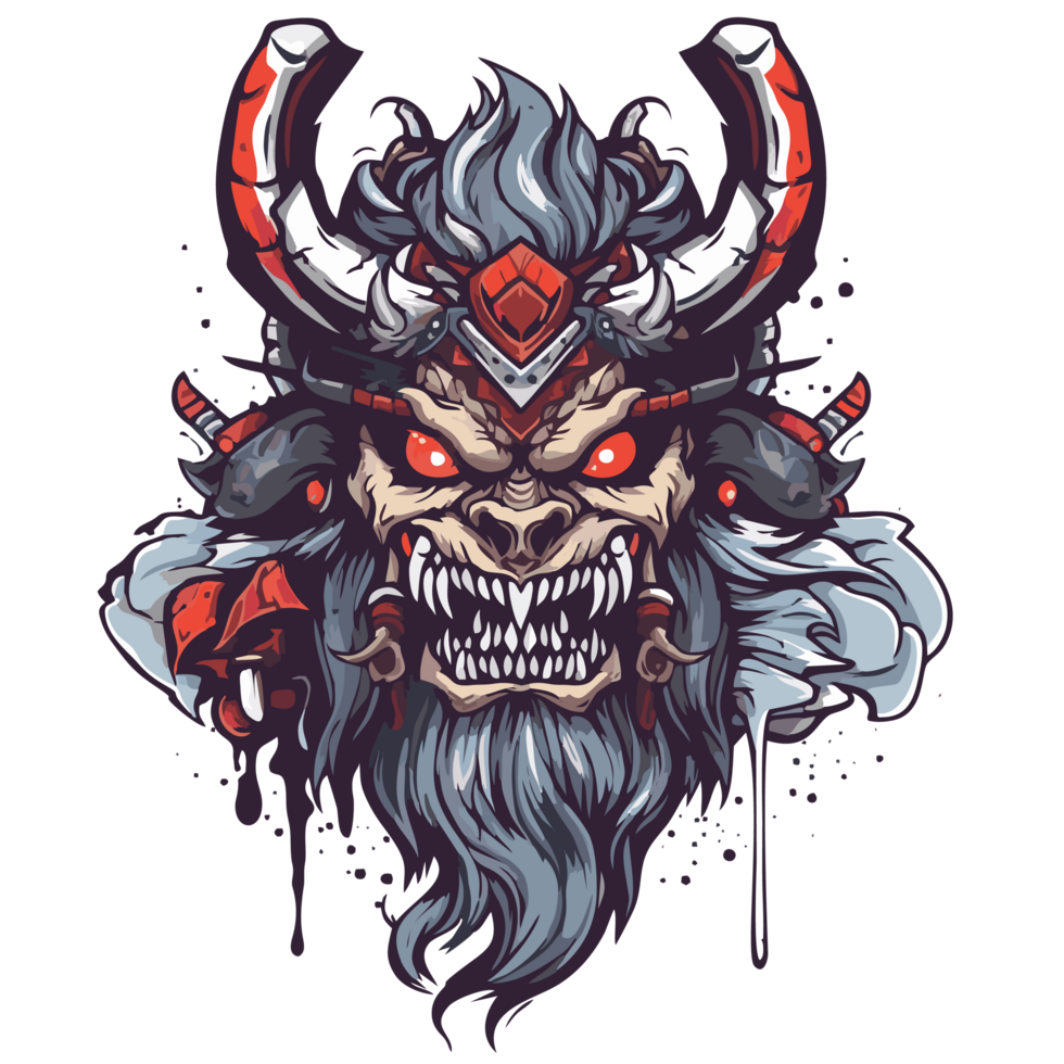 Viking warrior with horns png