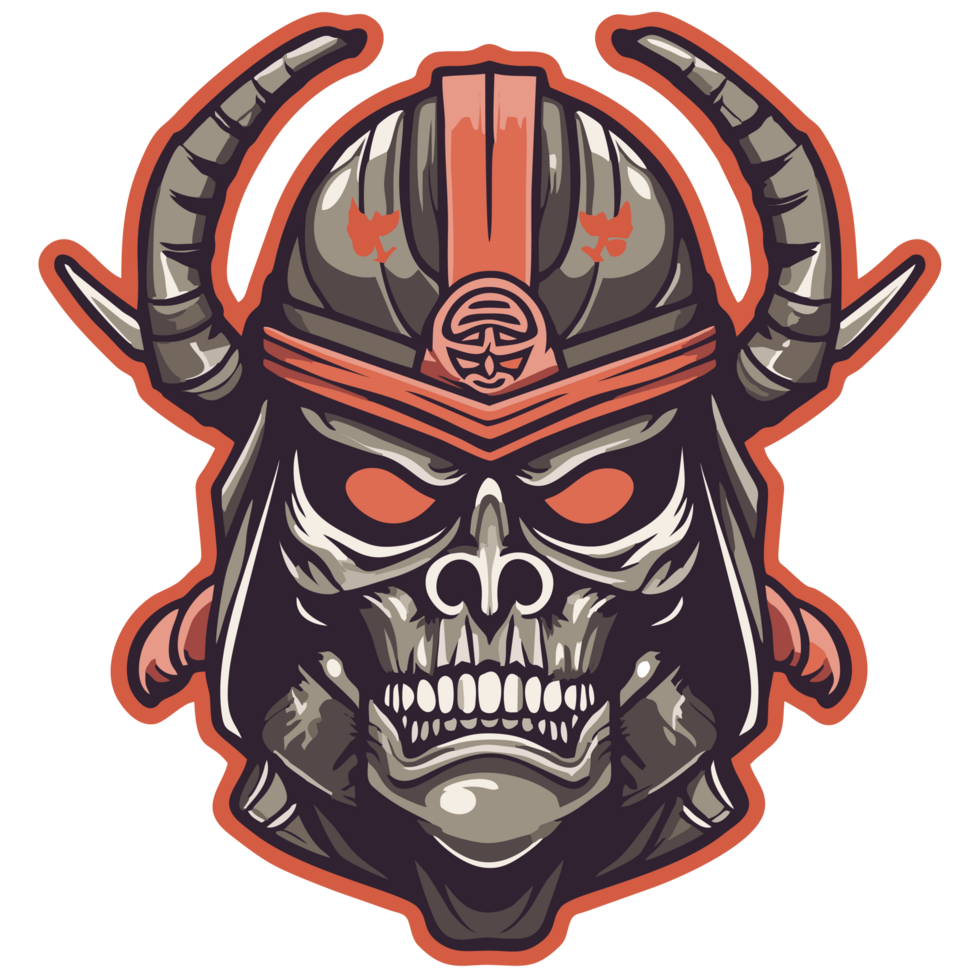 Skull in helmet and crossed swords png