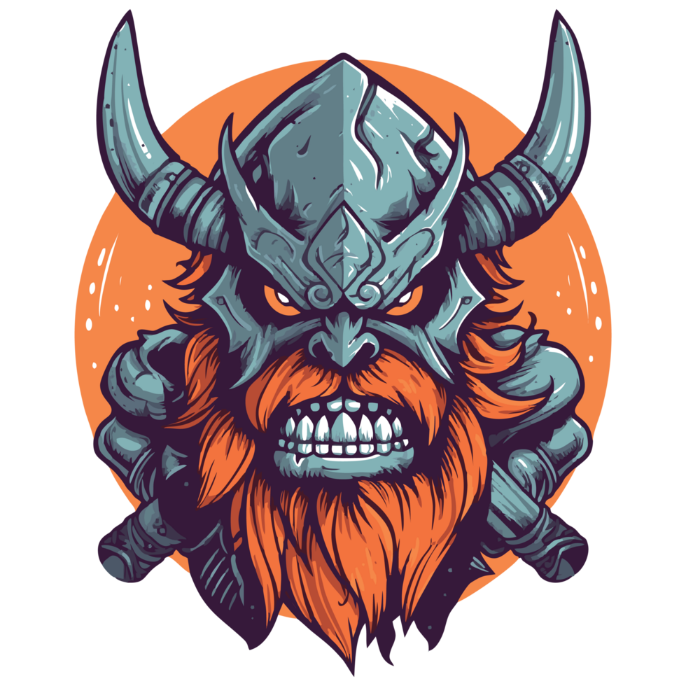 viking monster med horn png