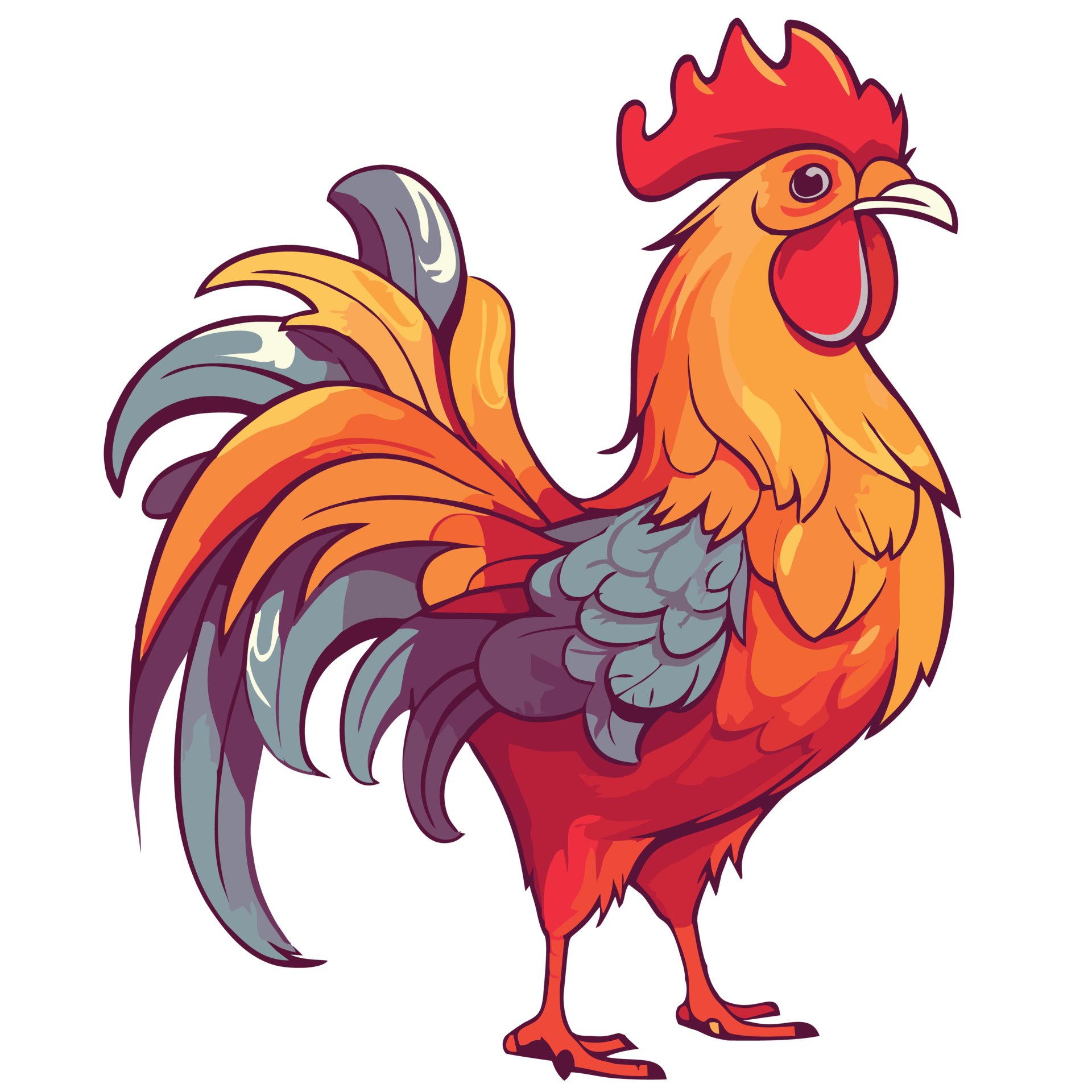 Rooster on transparent background 23959278 PNG