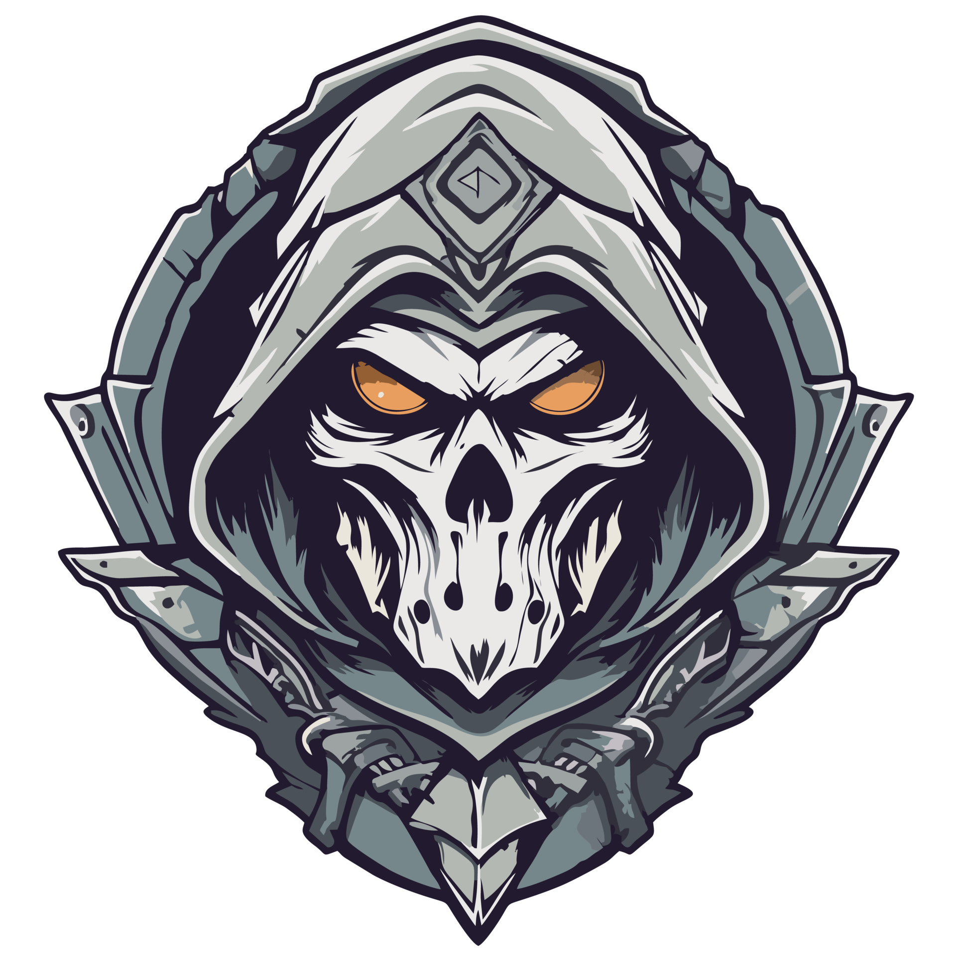 Grim reaper head illustration 23959289 png