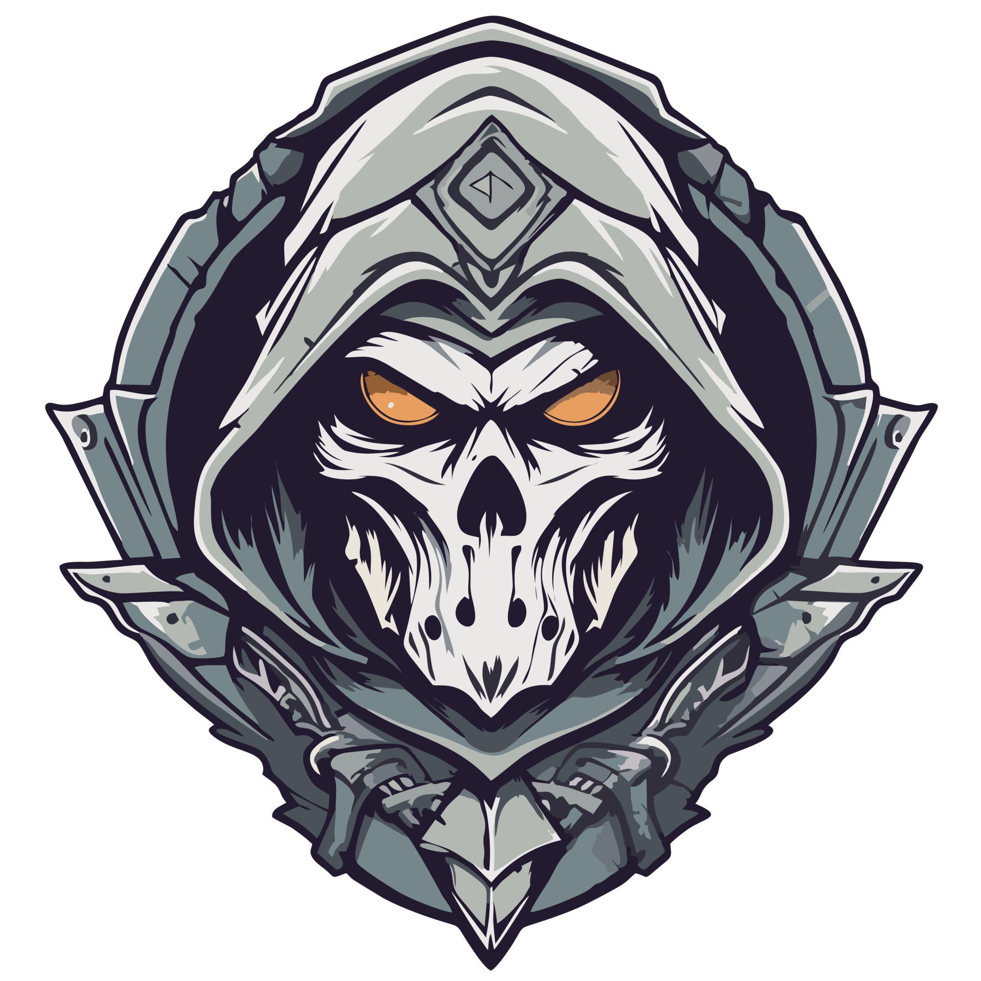 Grim reaper head illustration 23959289 png