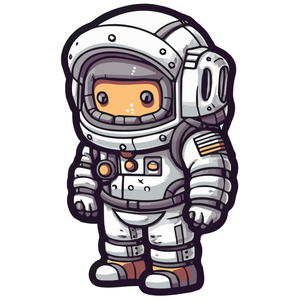 süßer Cartoon-Astronaut png
