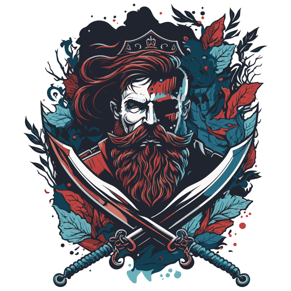 Adventurous pirates design for tshirt png