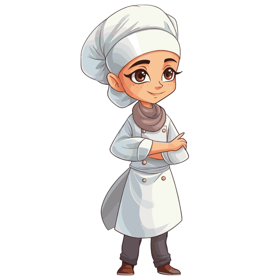 Female chef cartoon png