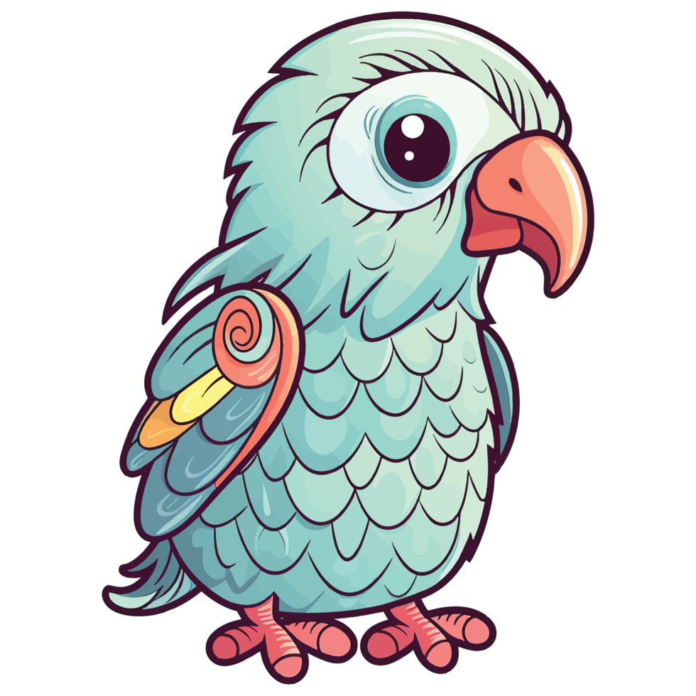Parrot cool and fresh design png