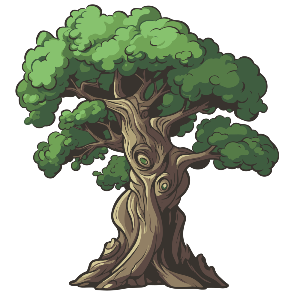 Old and big tree png