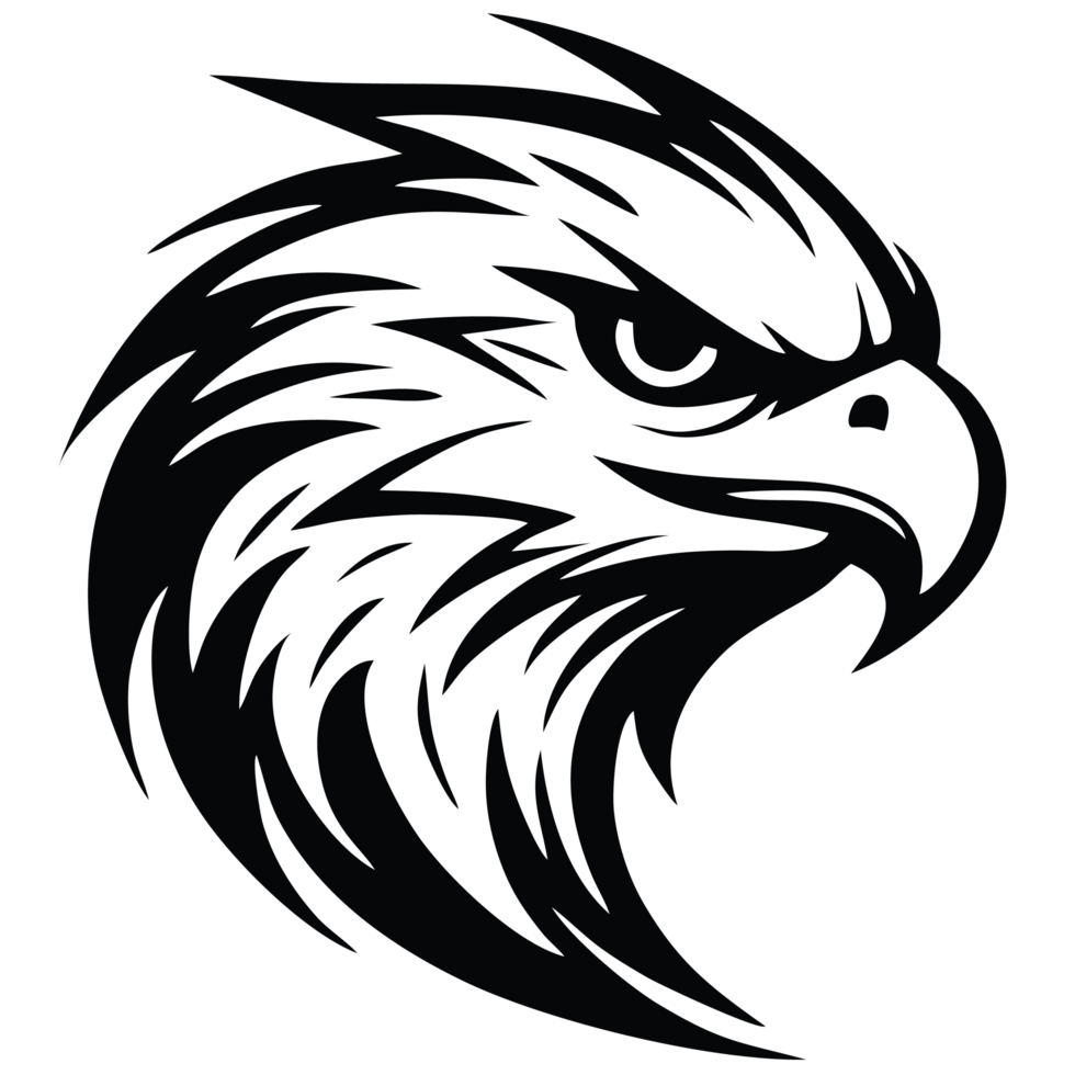 Transparent background eagle illustration png