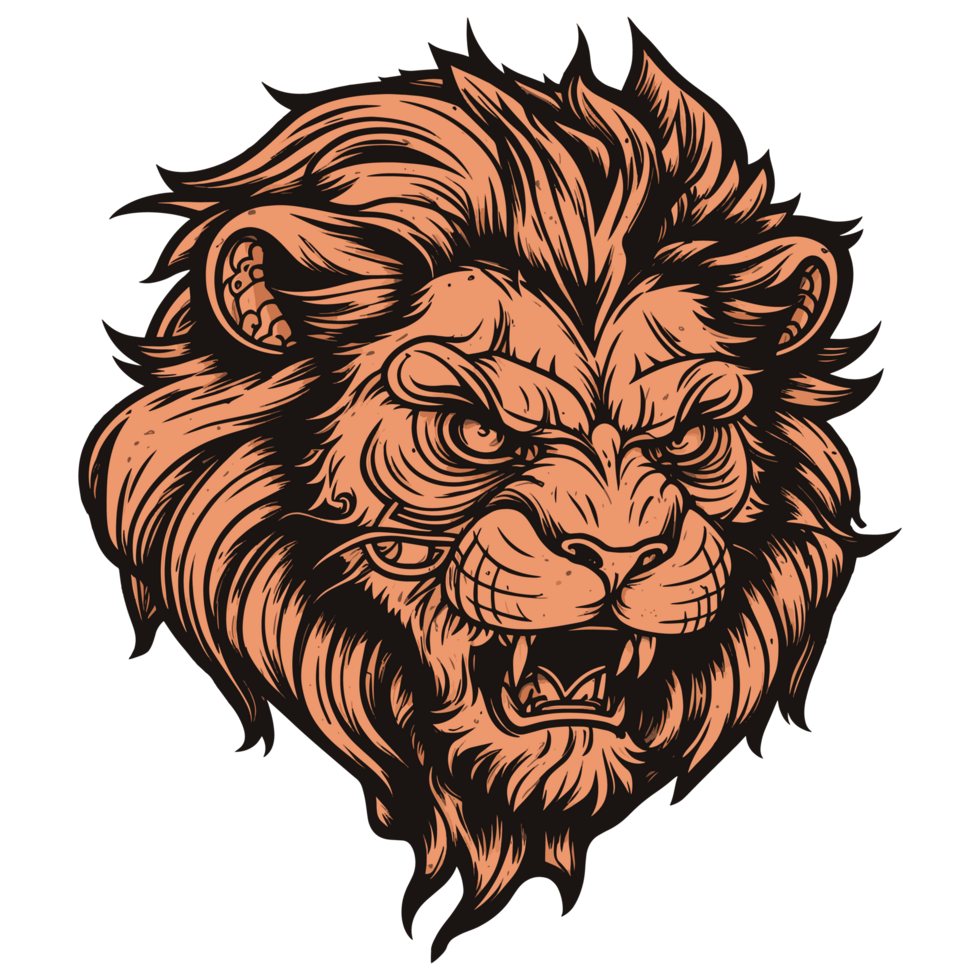 oscuro y feroz león camiseta png