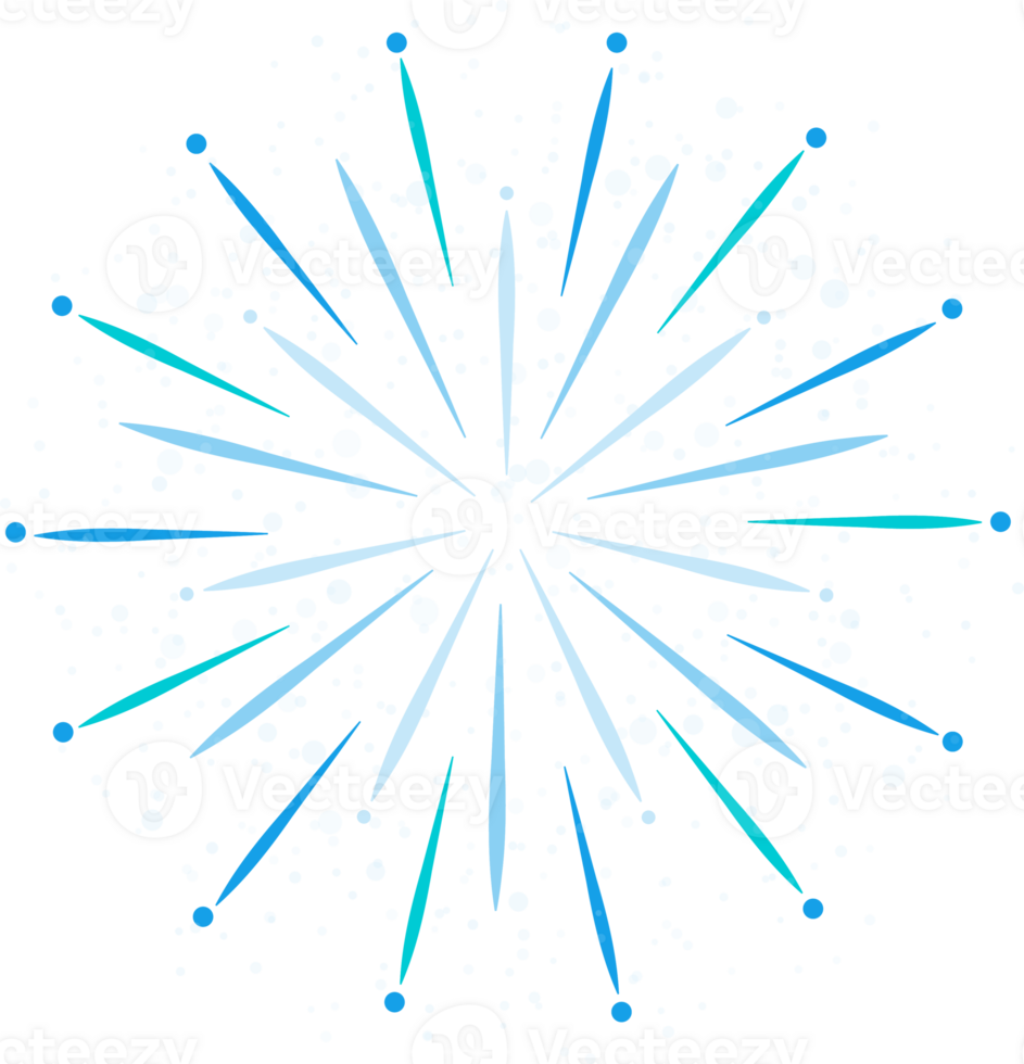 Abstract firework isolated on transparent background. png