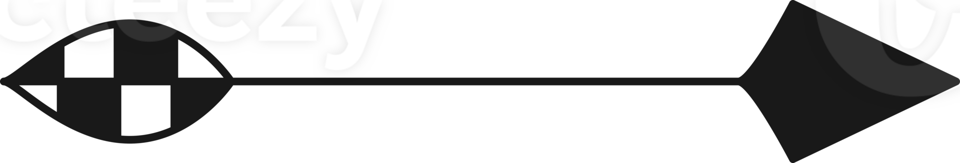 Arrow symbol. Turn right. Transparent flat design element. png