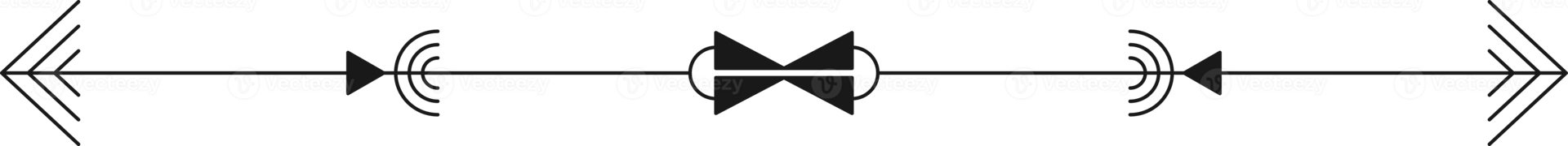 Isolated divider element in arrow shape. This is a decoration for page, document, project and etc. png