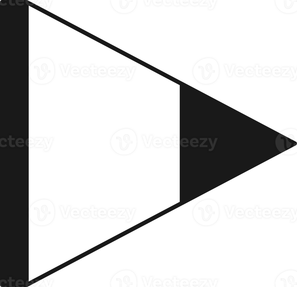 Arrow symbol. Turn right. Transparent flat design element. png