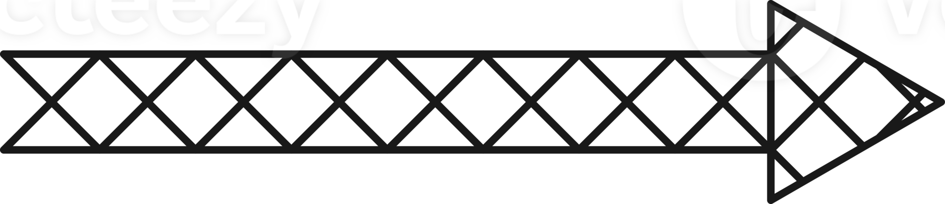 Arrow symbol. Turn right. Transparent flat design element. png