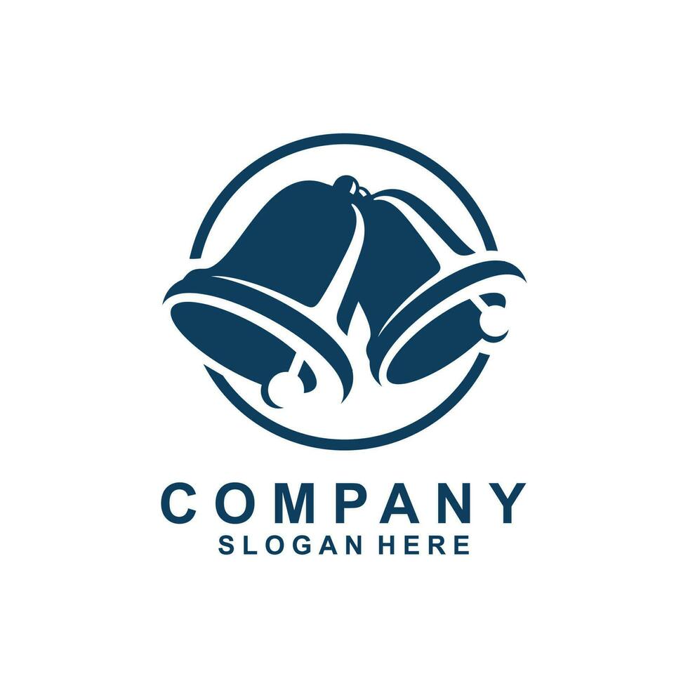 Bell logo design vector illustration