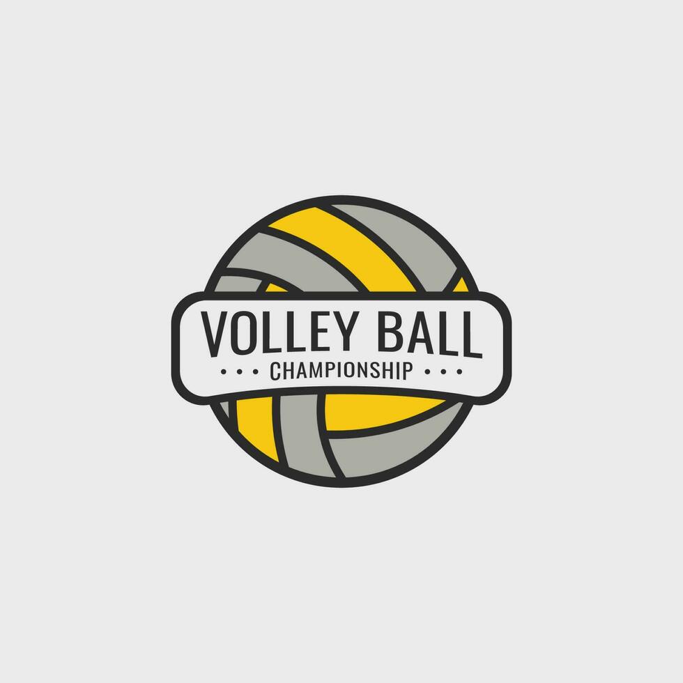 vector vóleibol logo modelo