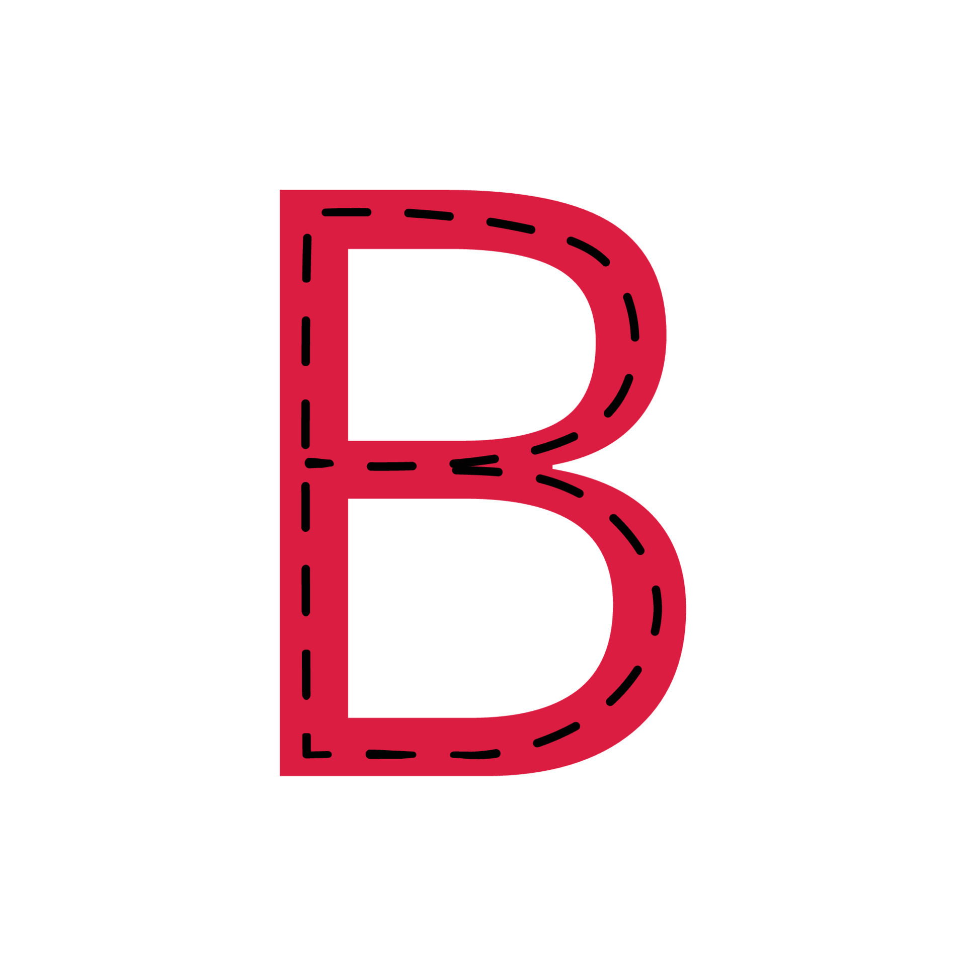 b-letter-tracing-english-alphabet-tracing-worksheet-23959952-vector-art