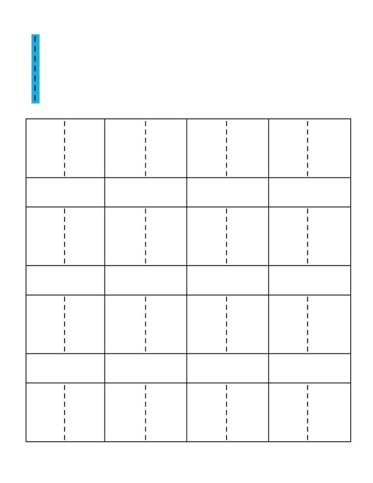 Letter handwriting practice for kids.Dotted alphabet tracing I vector