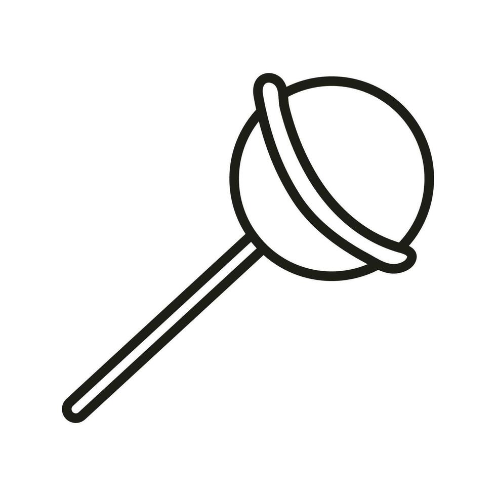 Sweets candies, lollipop Isolated doodle. Outline vector illustration. Icon sweet concept.