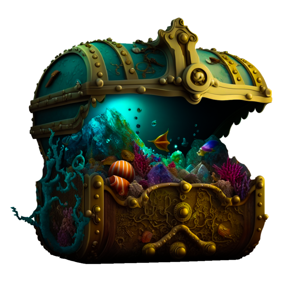 opened treasure chest png