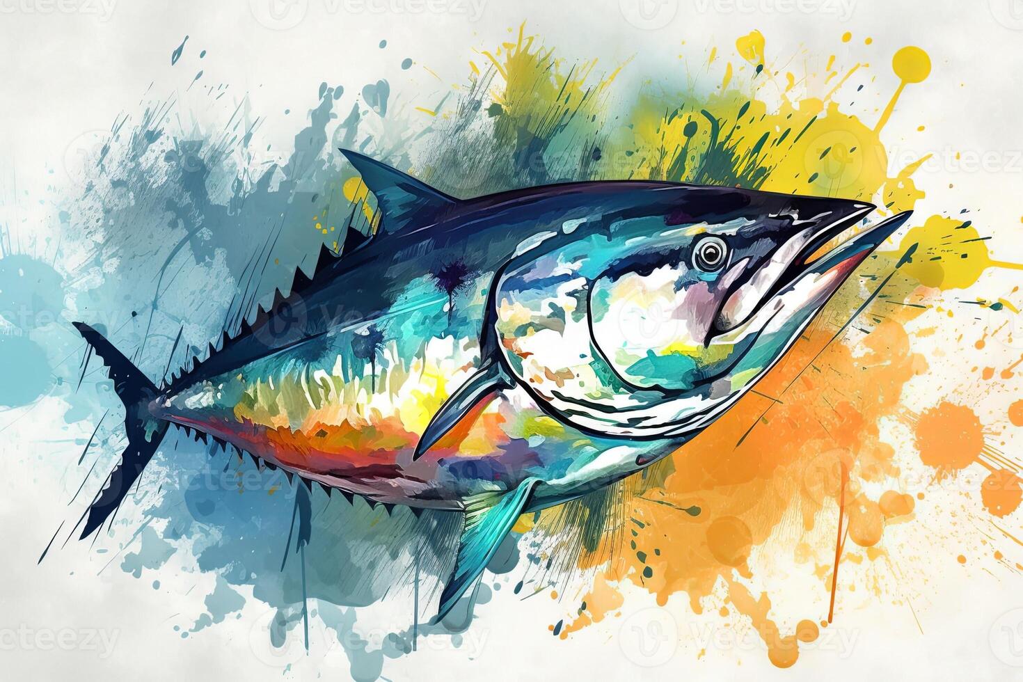 world tuna day abstract illustration photo