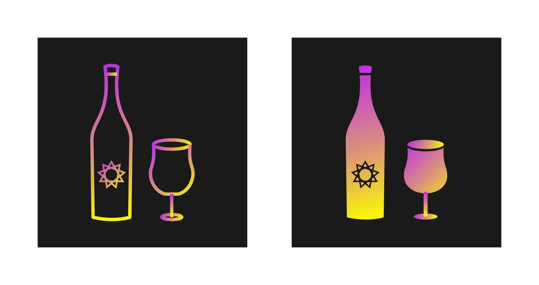 Goblet and Wine Vector Icon