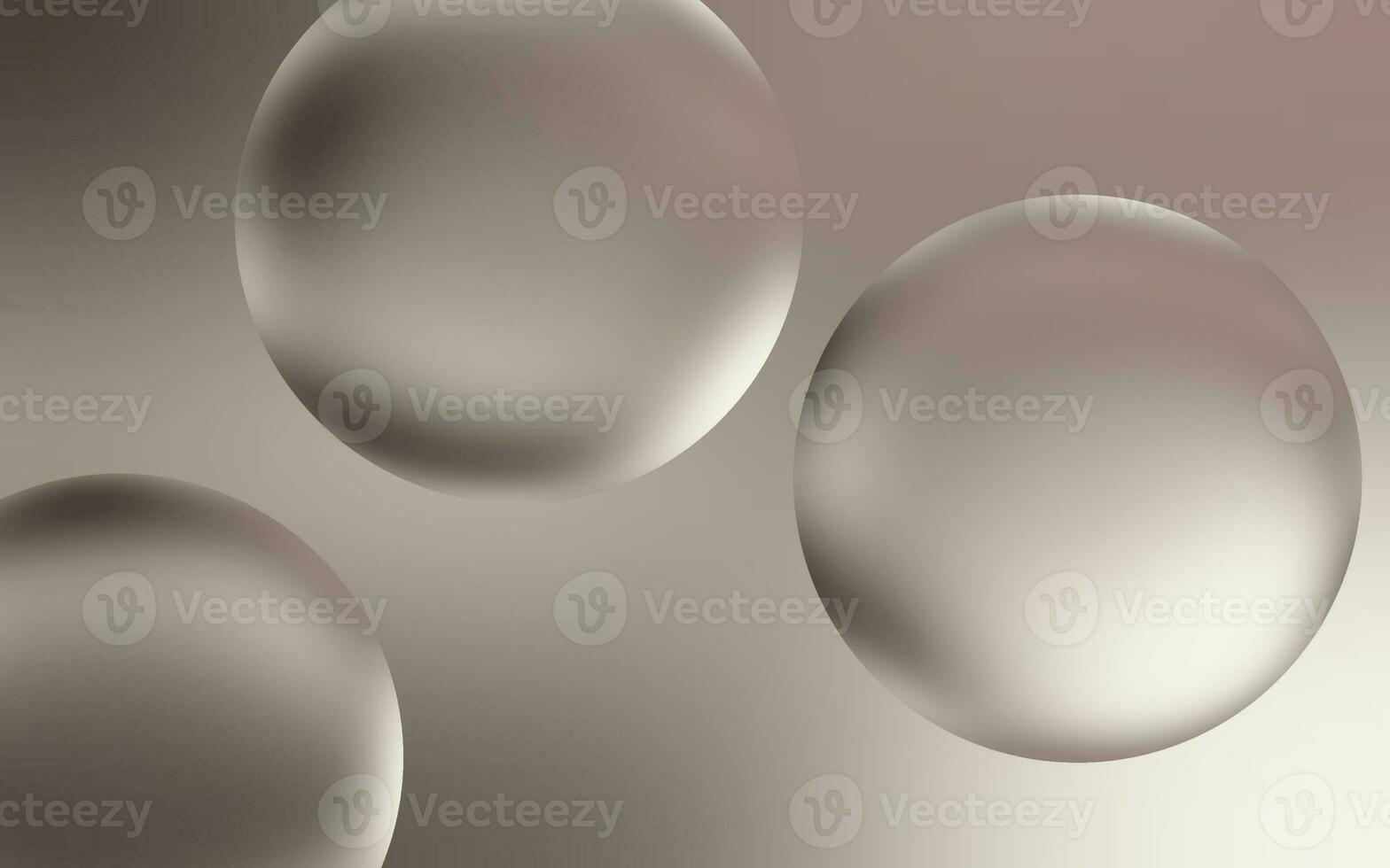 Elegant silver water bubble background. Transparent bubble drops on smooth silver gradient background. Smooth silver water bubbles. photo