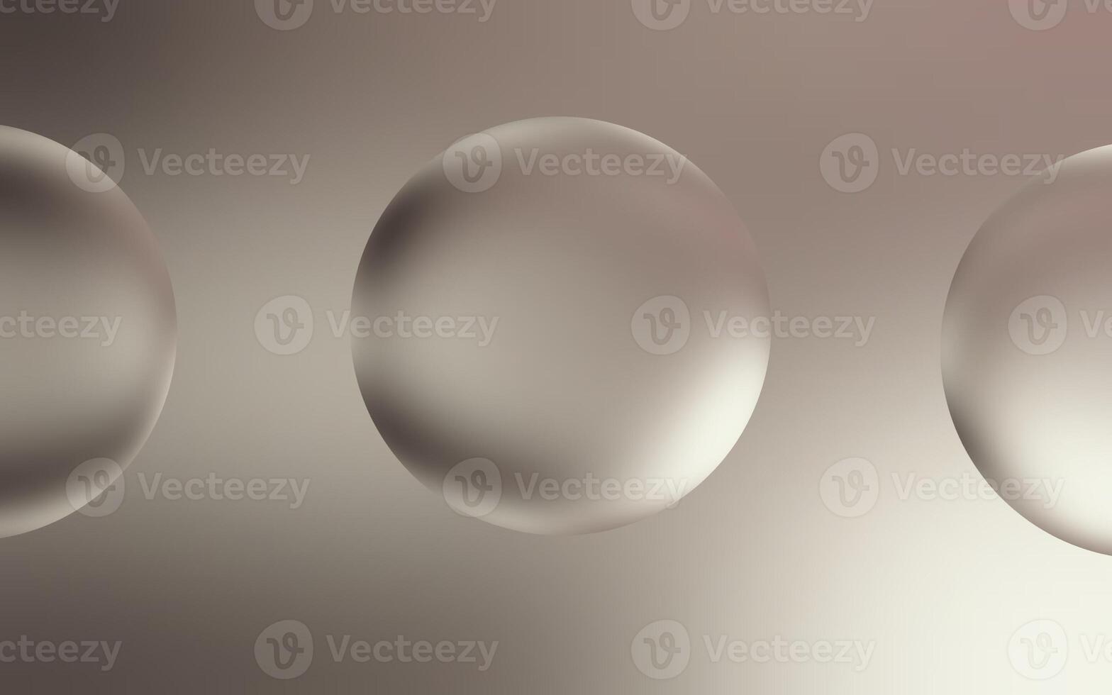 Elegant silver water bubble background. Transparent bubble drops on smooth silver gradient background. Smooth silver water bubbles. photo