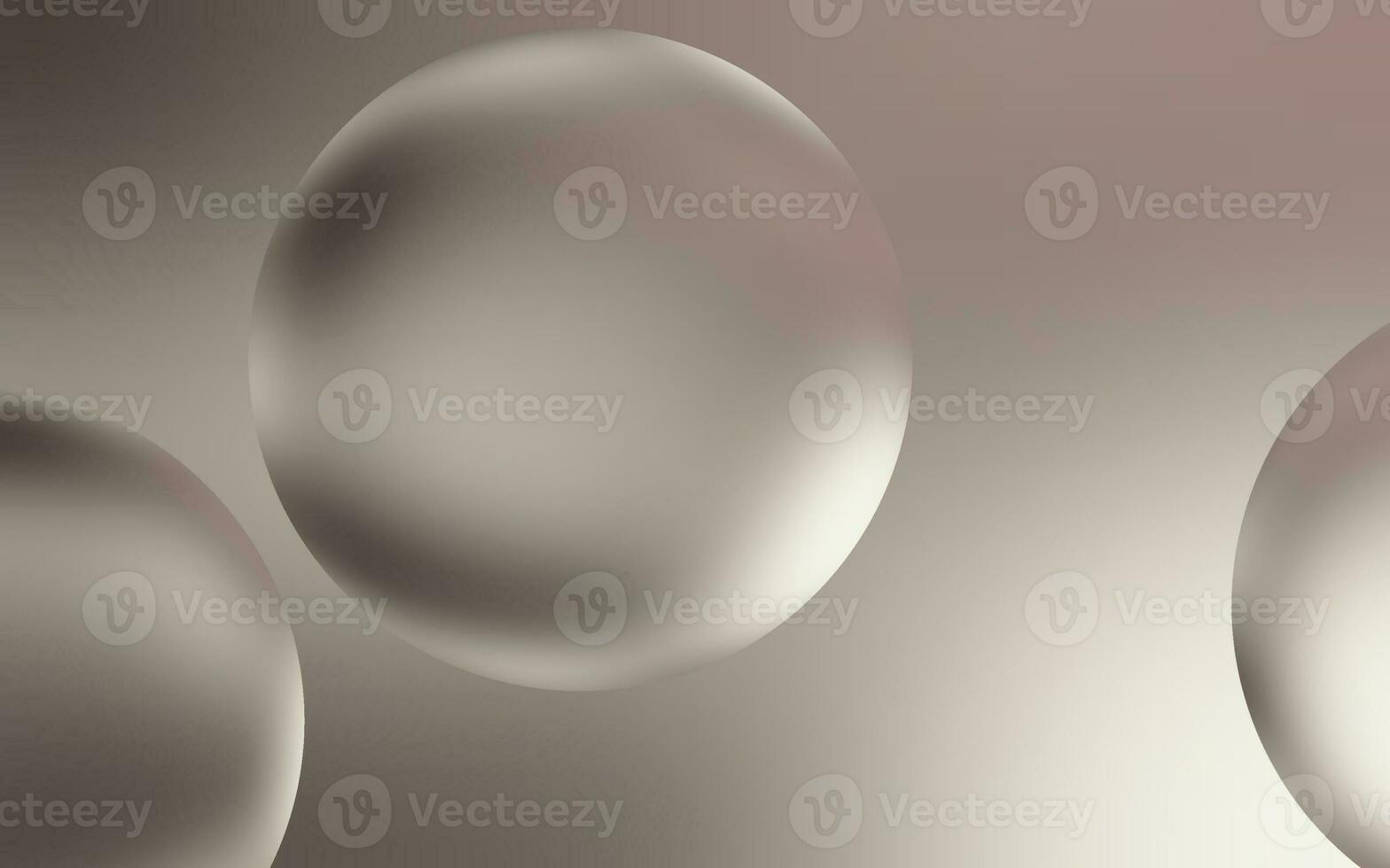 Elegant silver water bubble background. Transparent bubble drops on smooth silver gradient background. Smooth silver water bubbles. photo