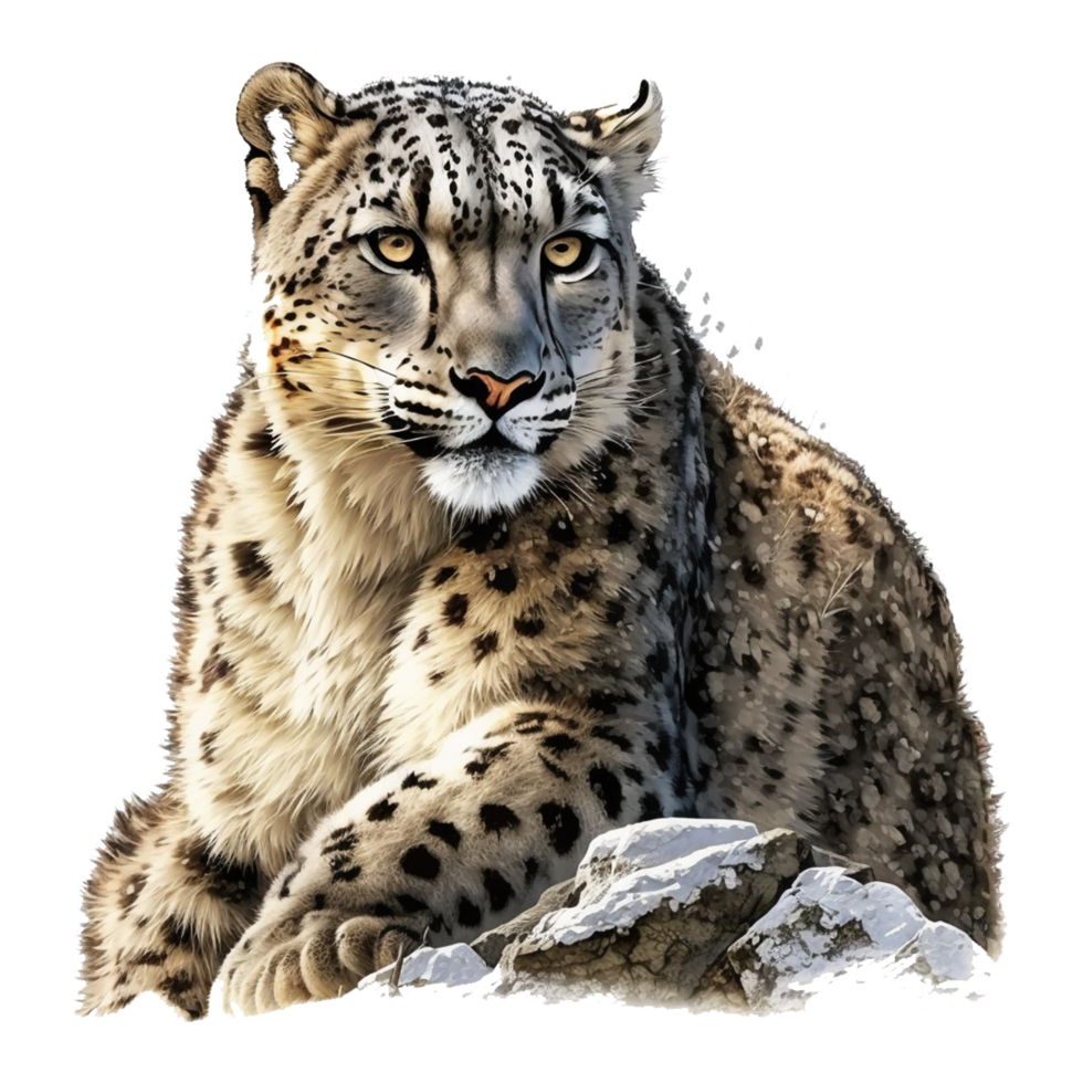 Tigre nieve leopardo png