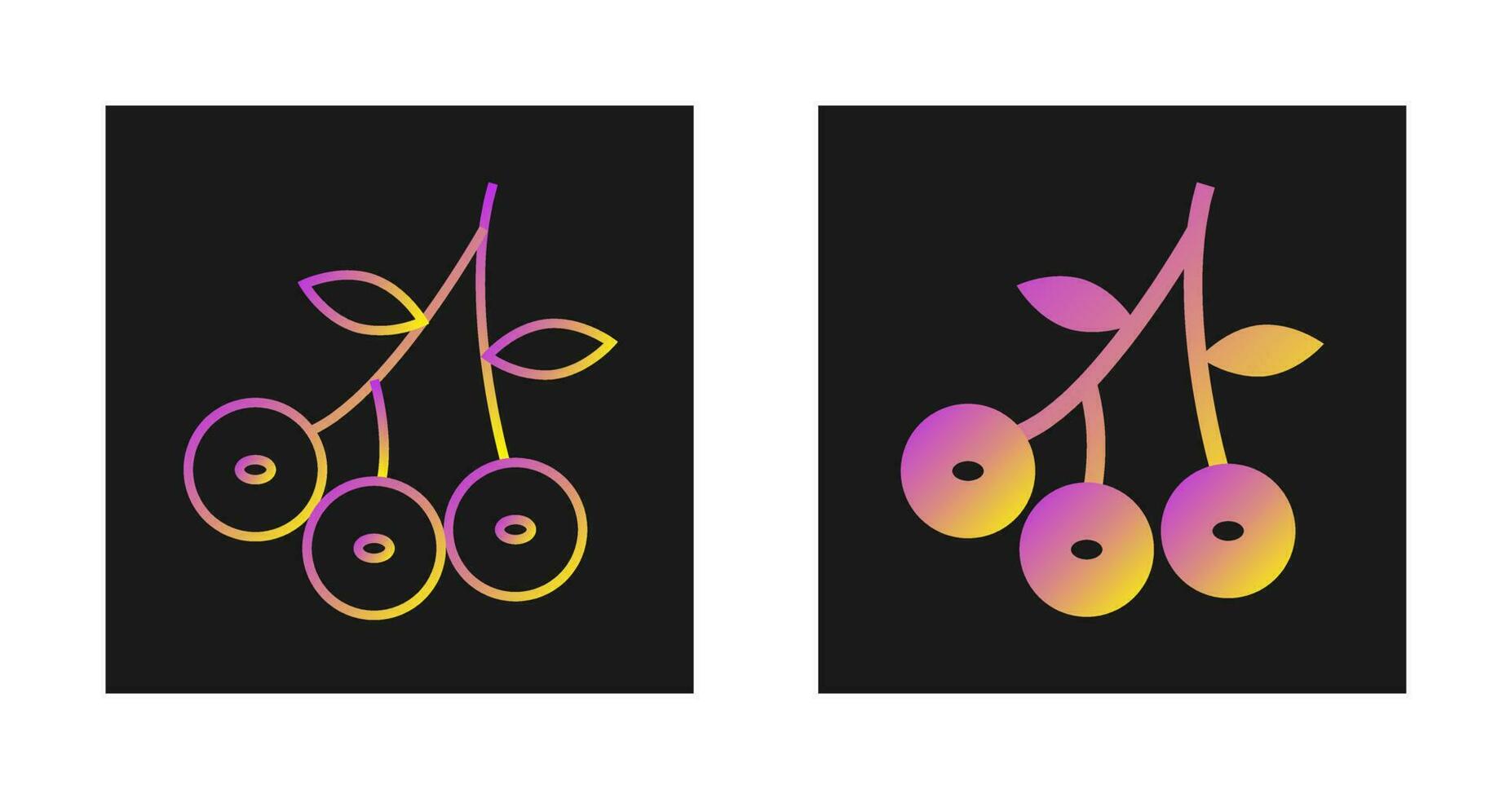 Blueberry Vector Icon