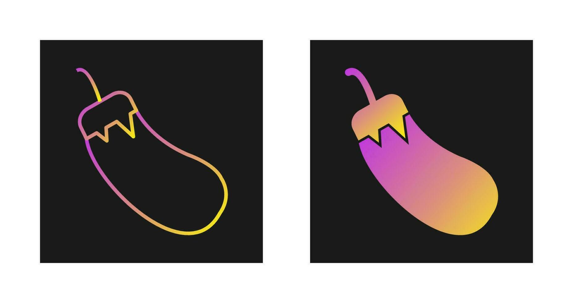 Eggplant Vector Icon