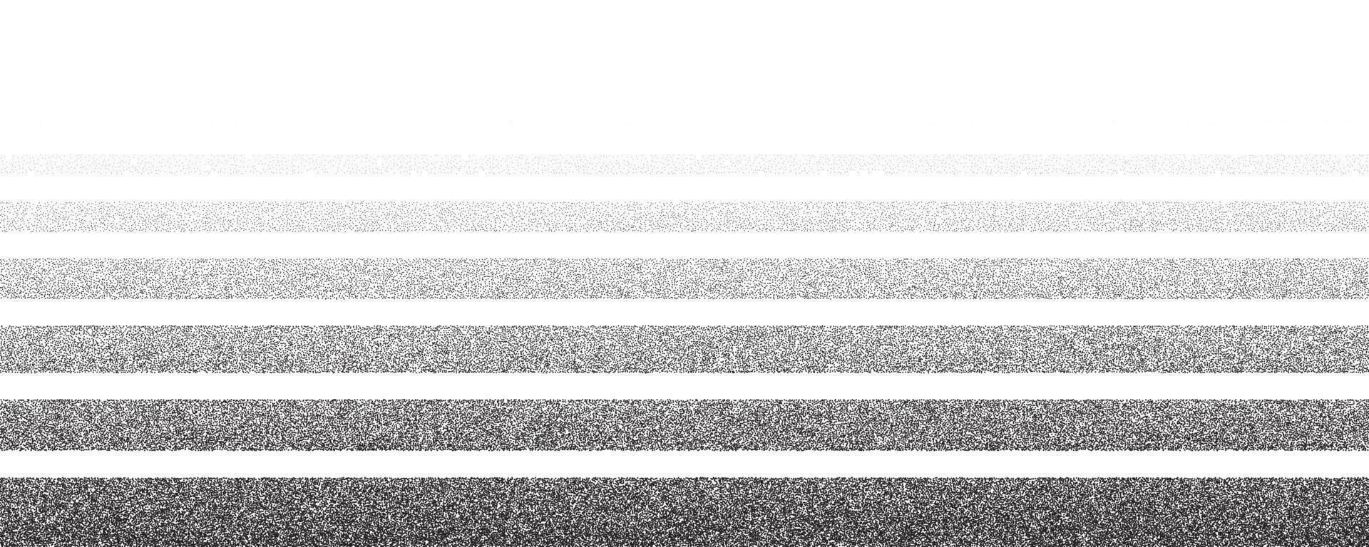 Noise lines pattern with gradient. Grainy stripes on white background. Stippled grunge spray with sand effect. Vector retro geometric illustration.
