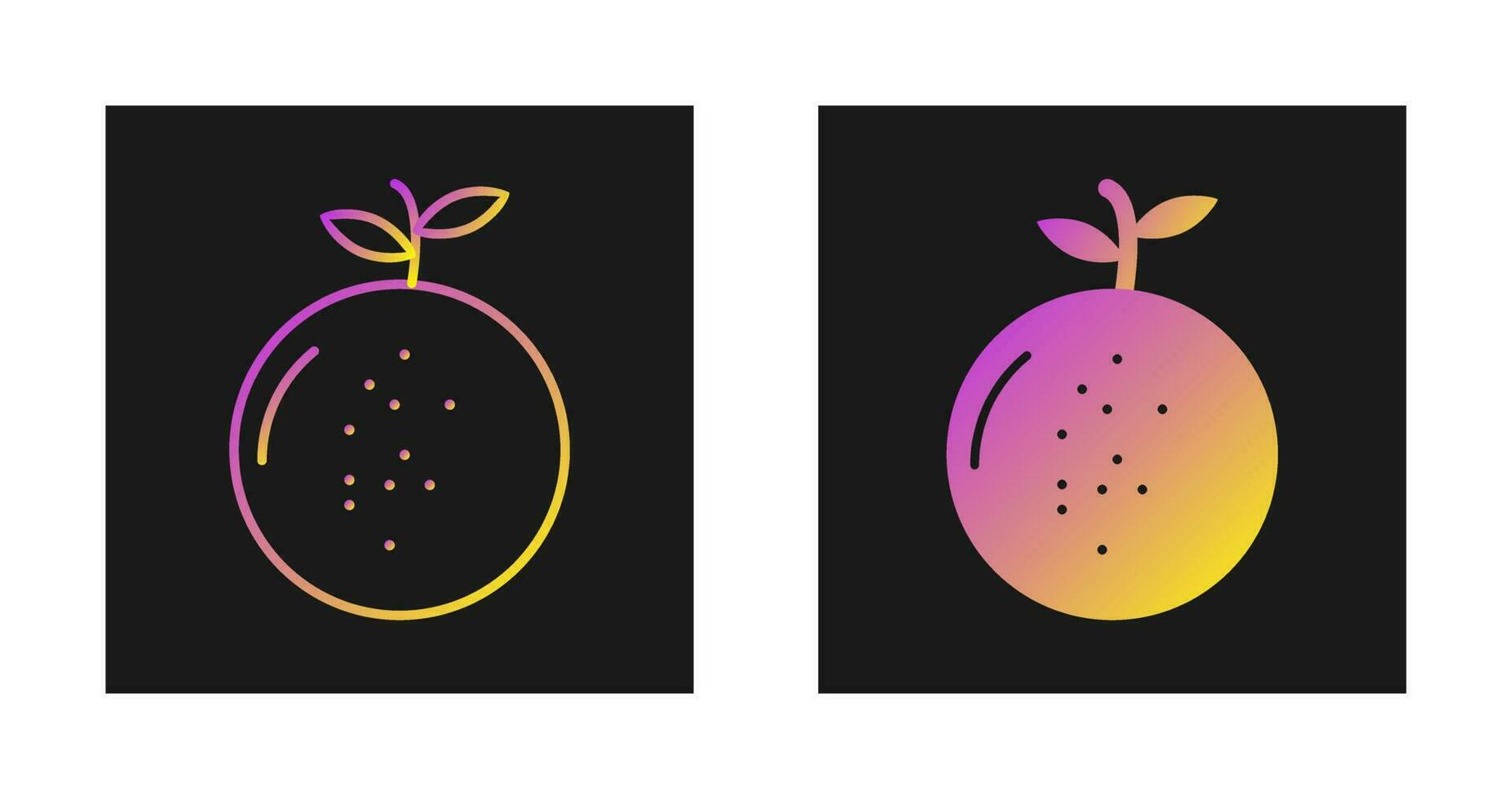 Mandarin Vector Icon