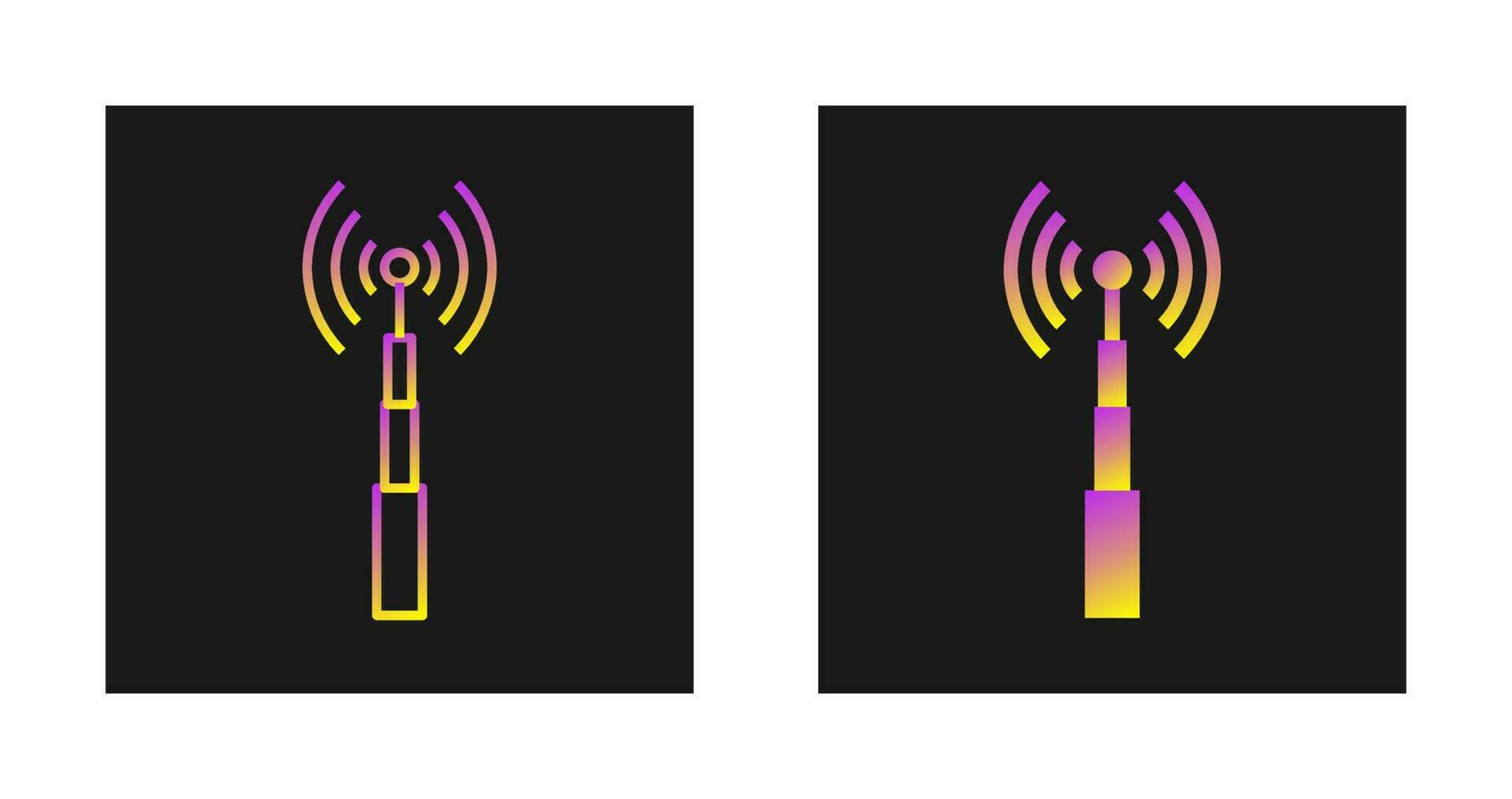 icono de vector de torre de telecomunicaciones