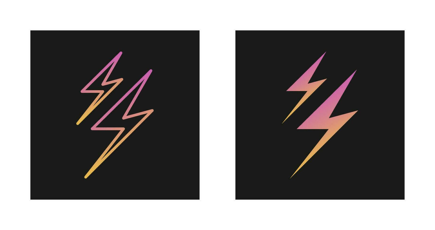 Lightning Vector Icon