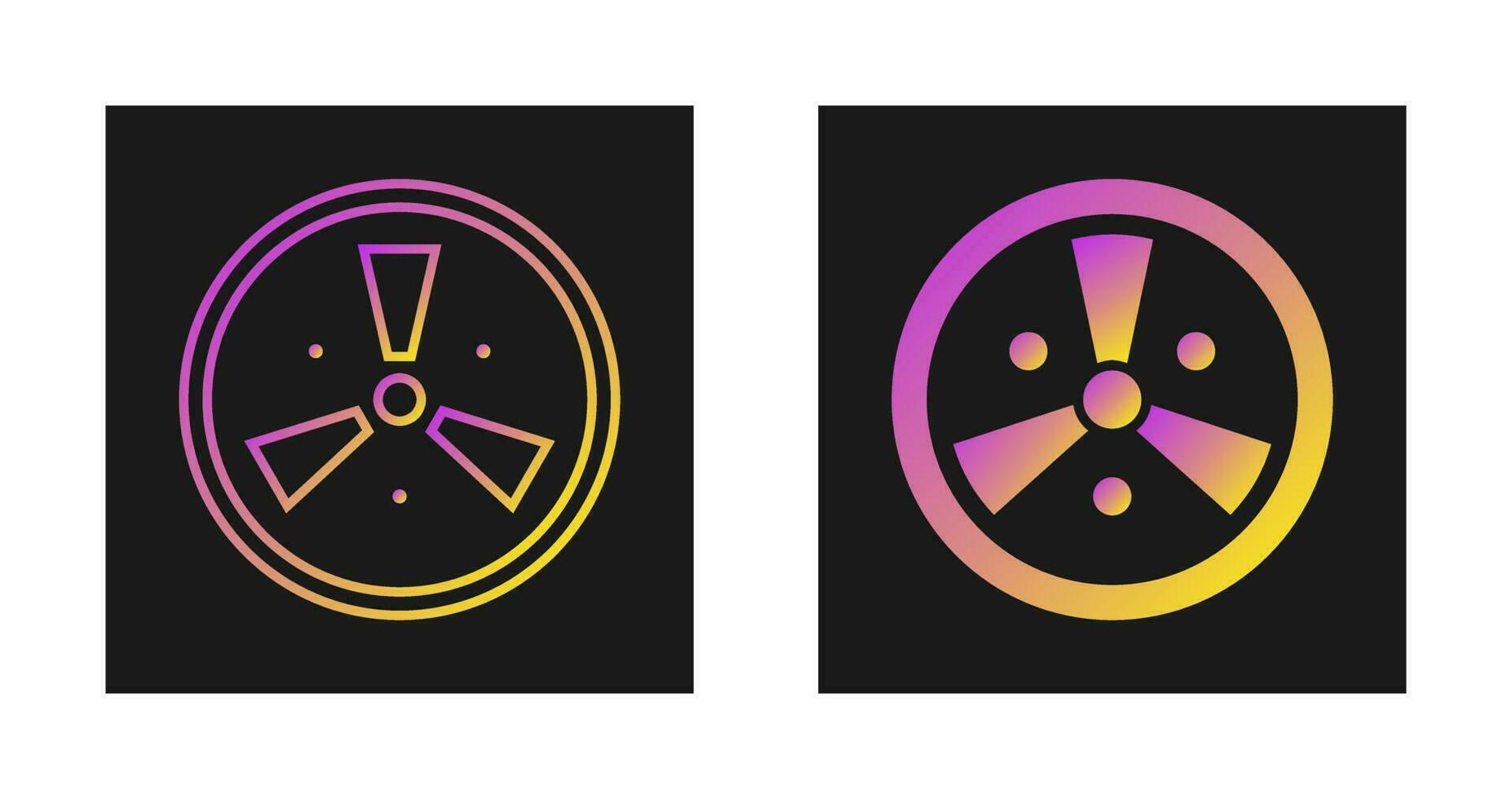 Radiation Vector Icon