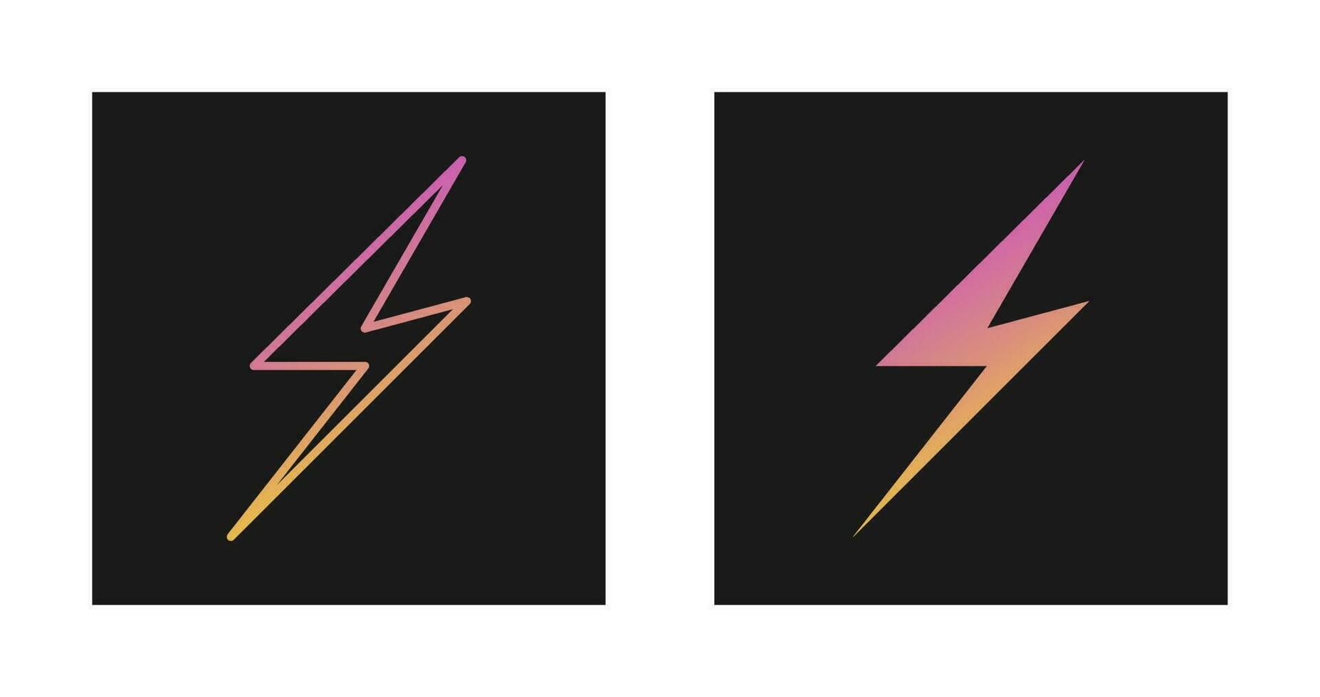 Lightening Vector Icon