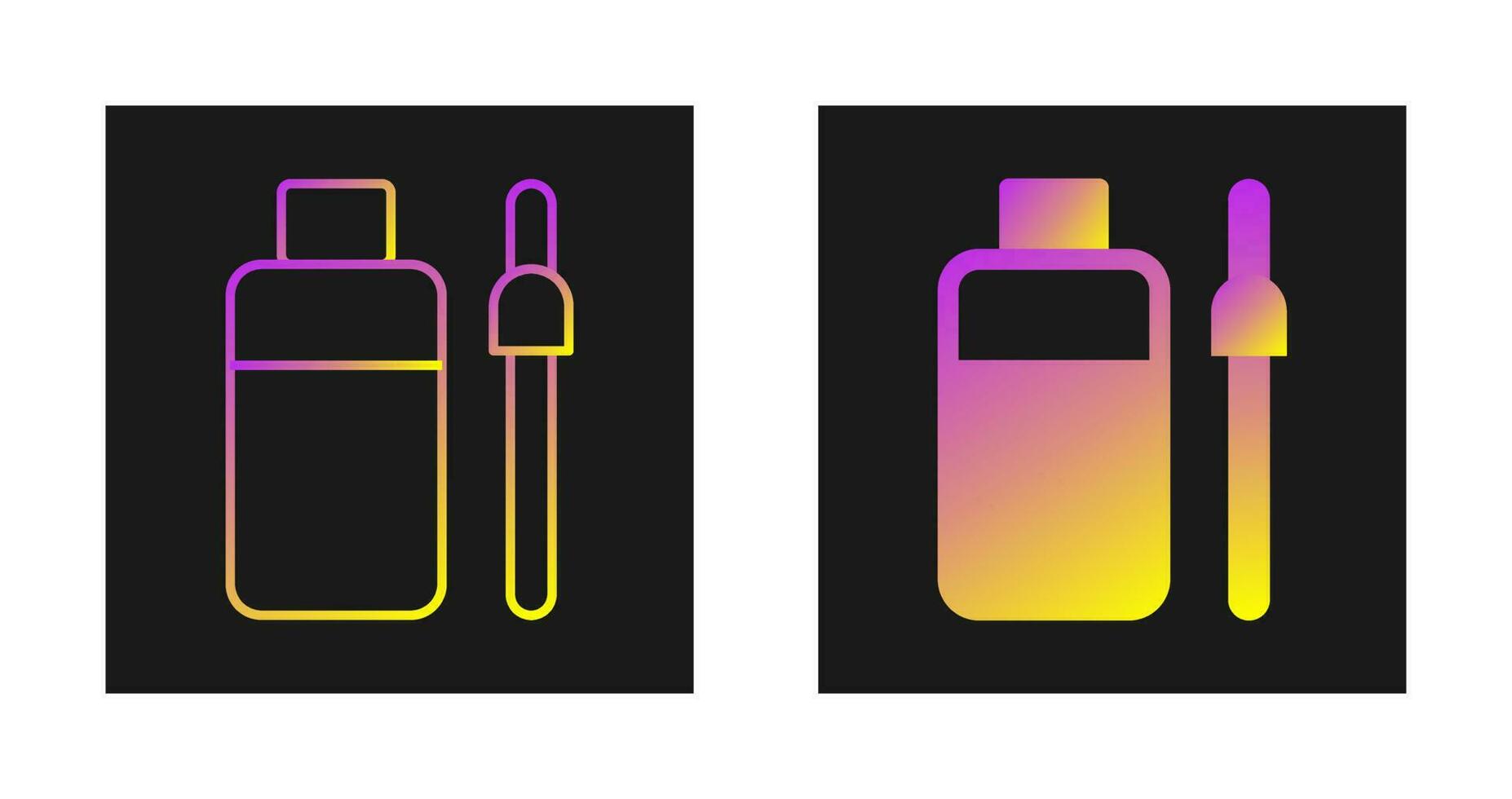 Bottle and Dropper Vector Icon