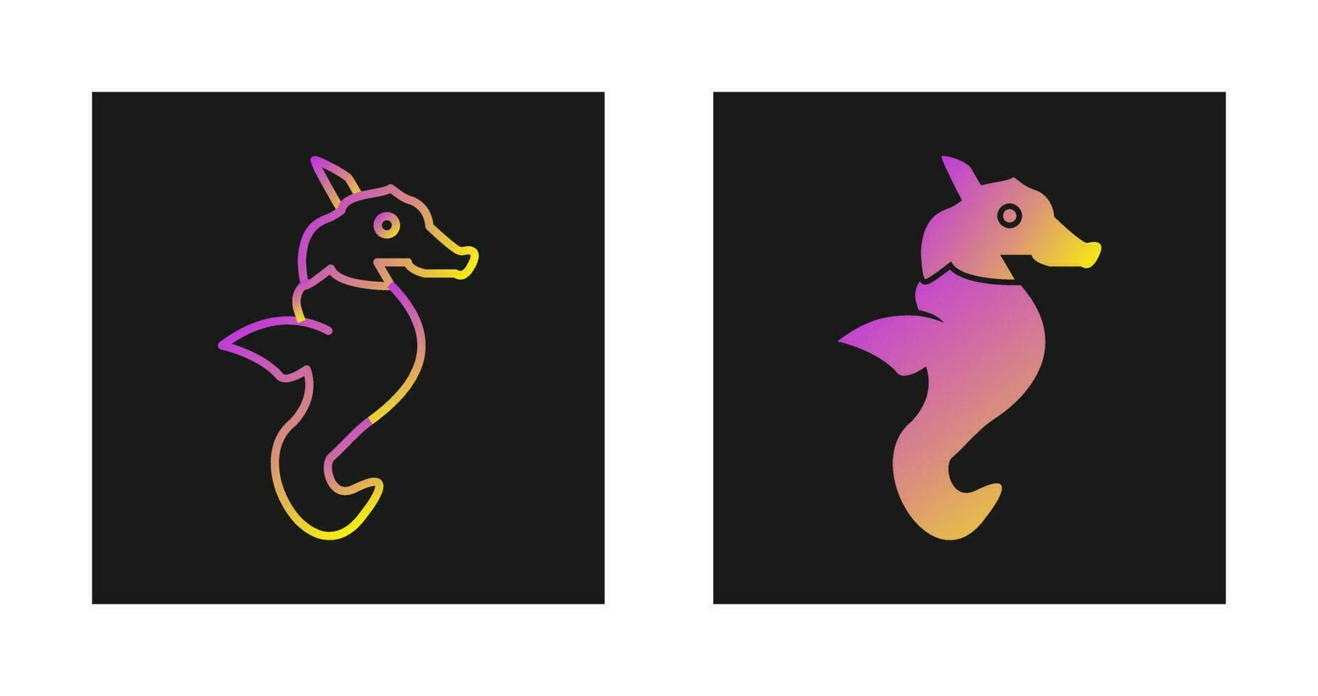 Seahorse Vector Icon