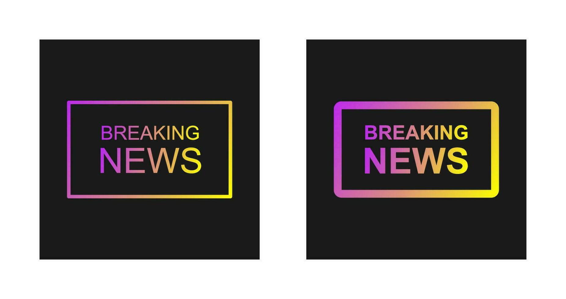Breaking News on TV Vector Icon