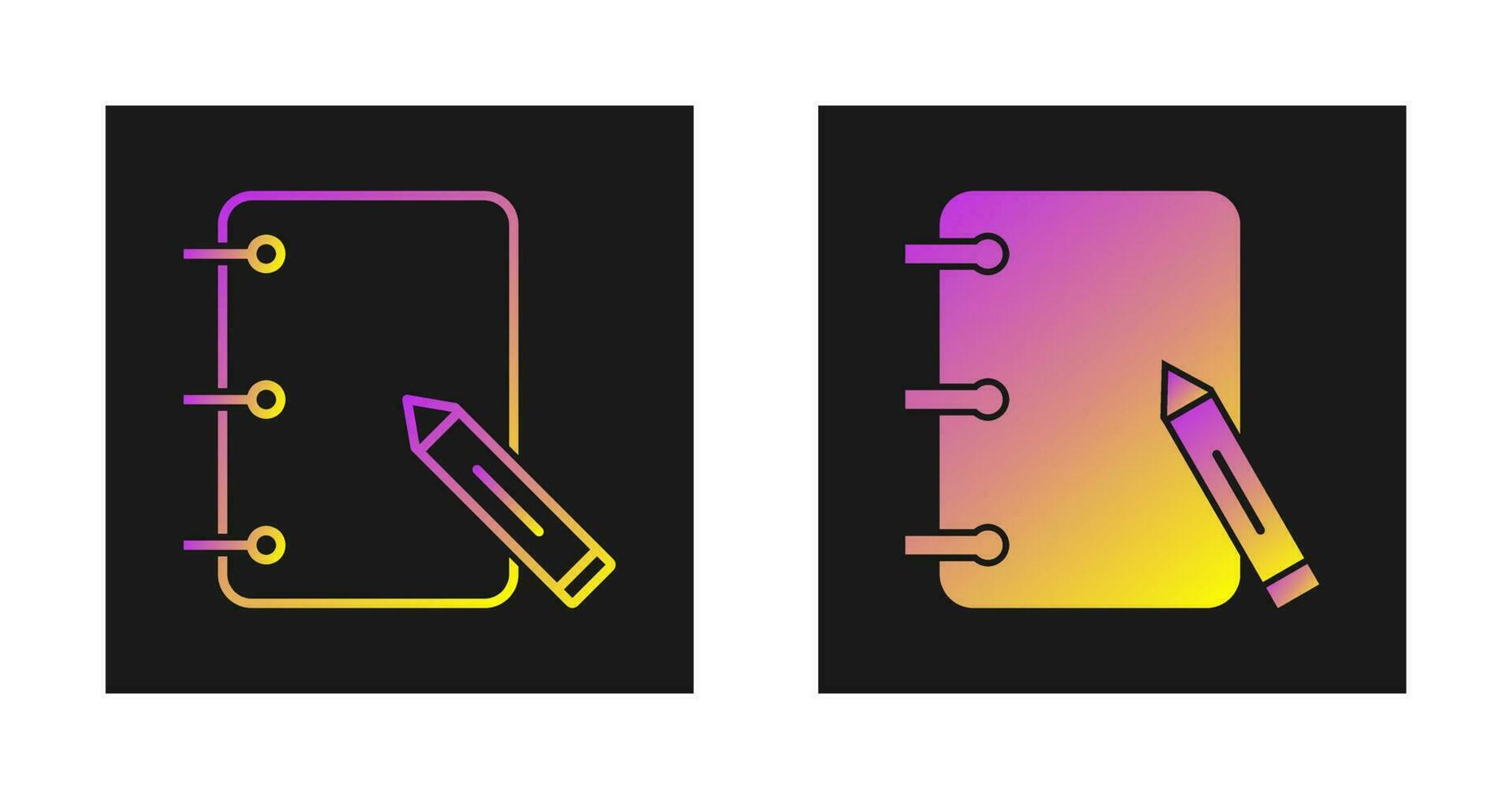 Paper and Pencils Vector Icon