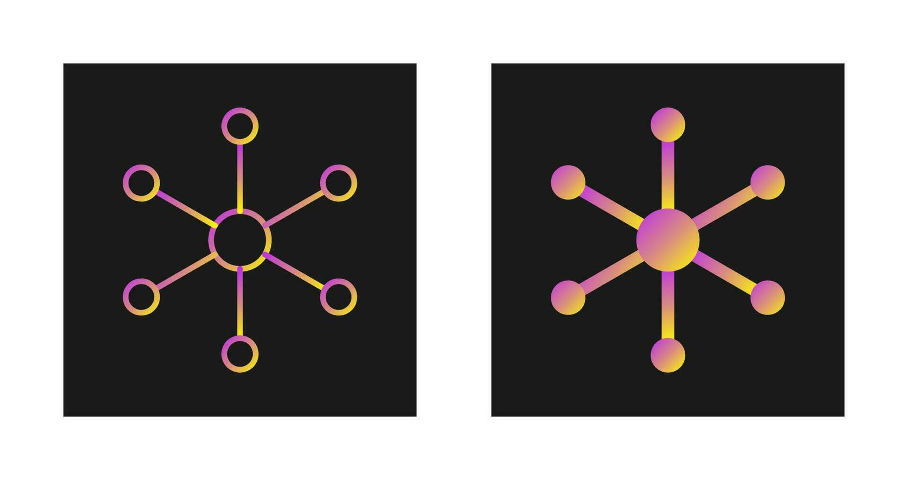 Molecular Structure Vector Icon