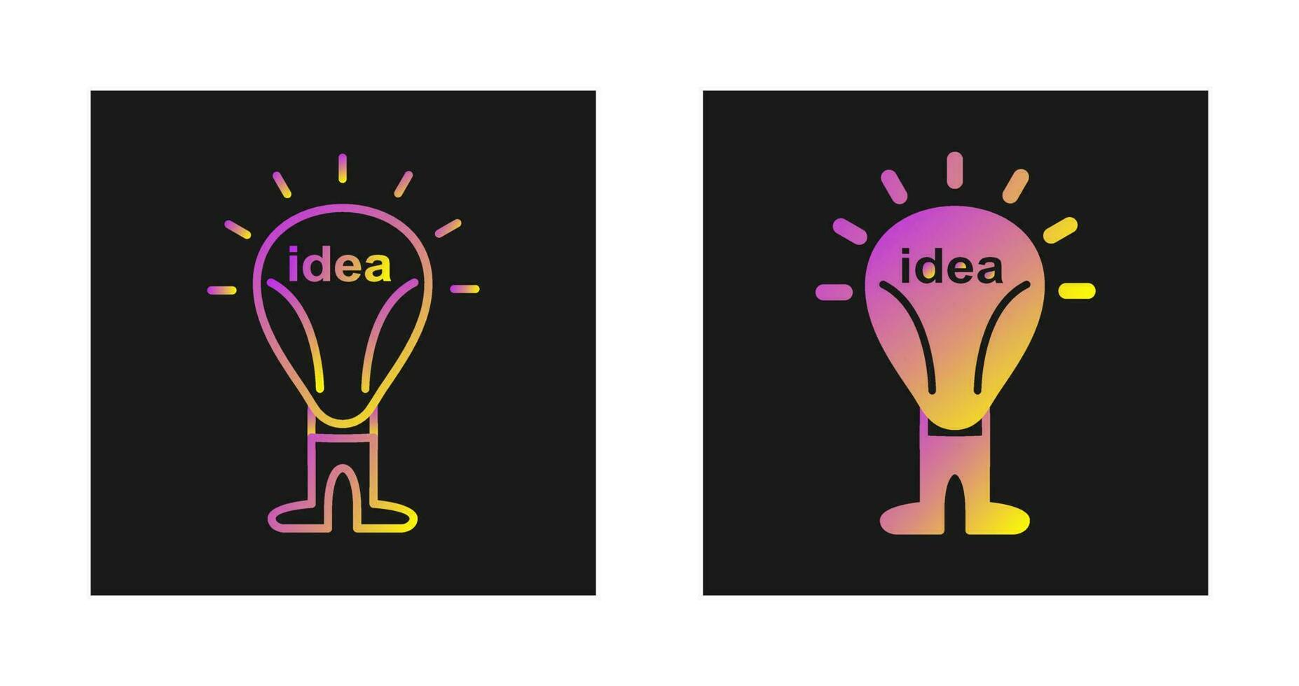 icono de vector de idea brillante