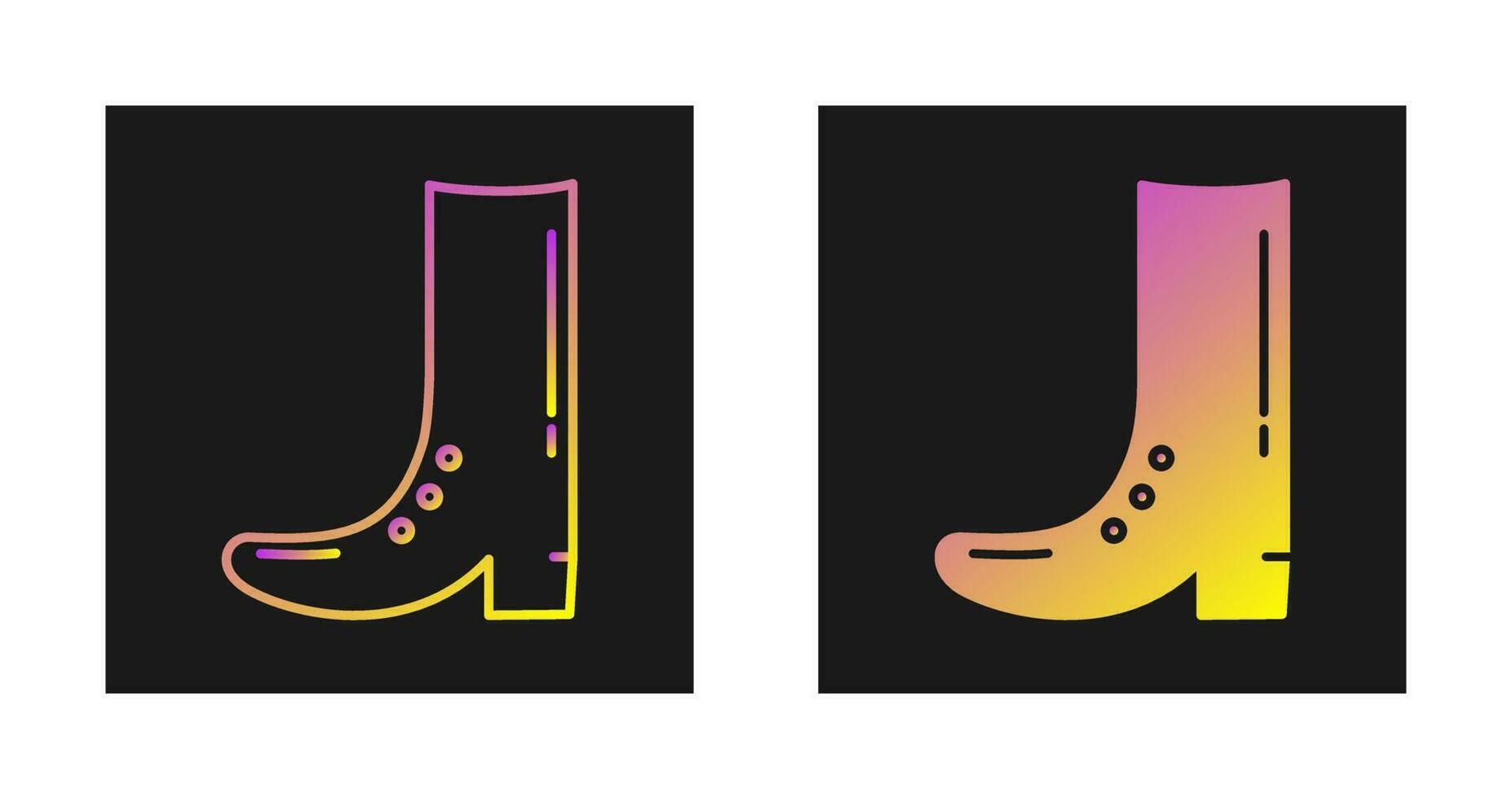 Cowboy Boot Vector Icon
