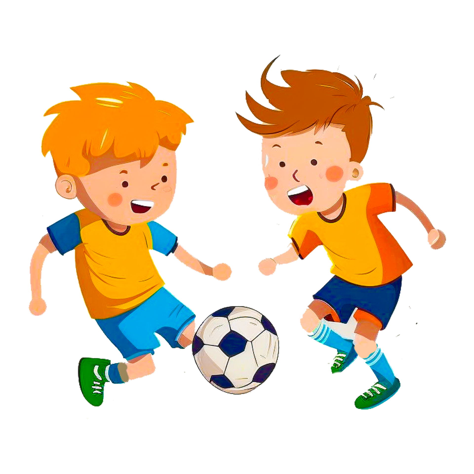 niños jugando al fútbol 23961957 PNG