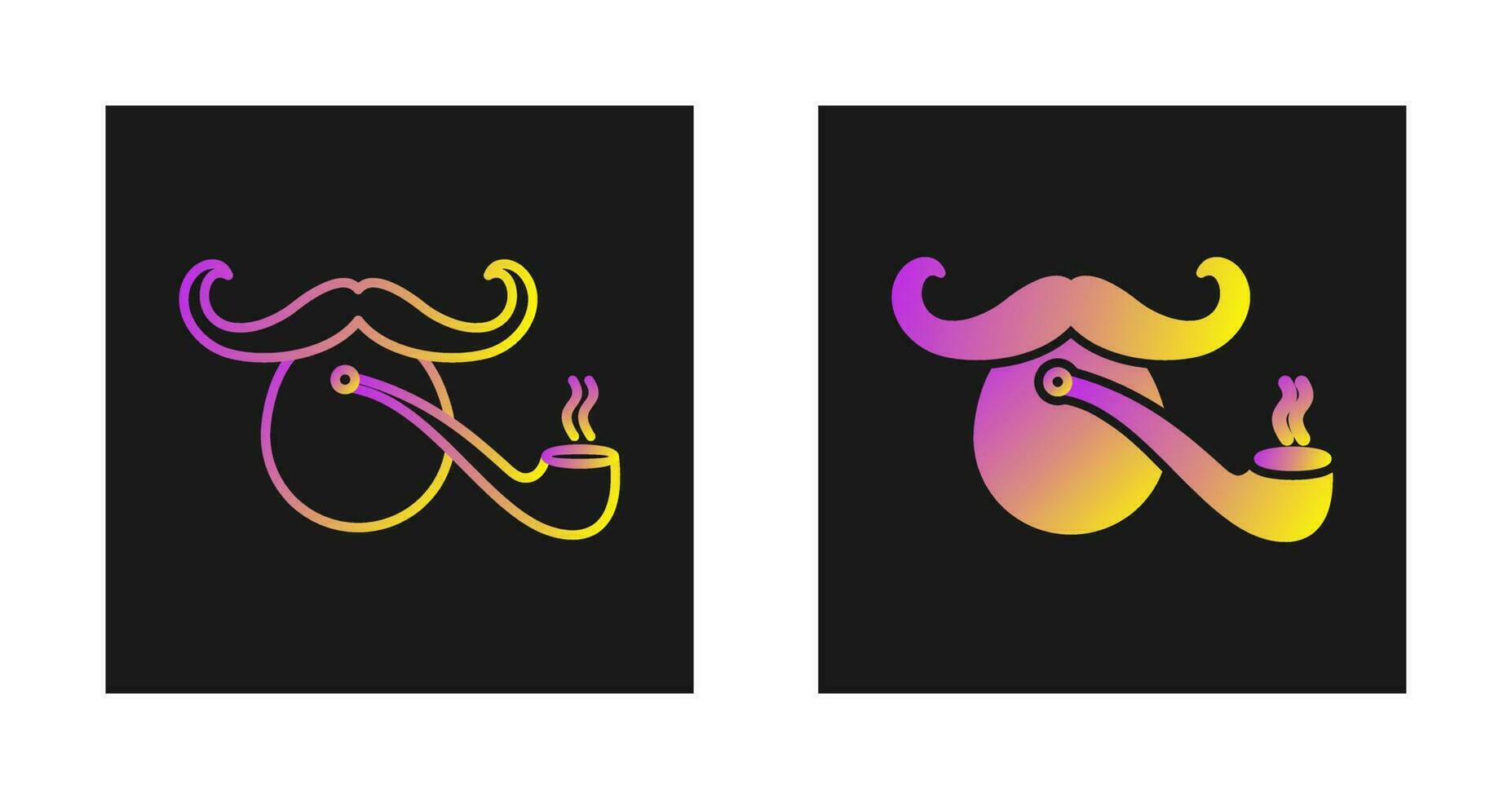 Pirate with Smoking Pipe Vector Icon