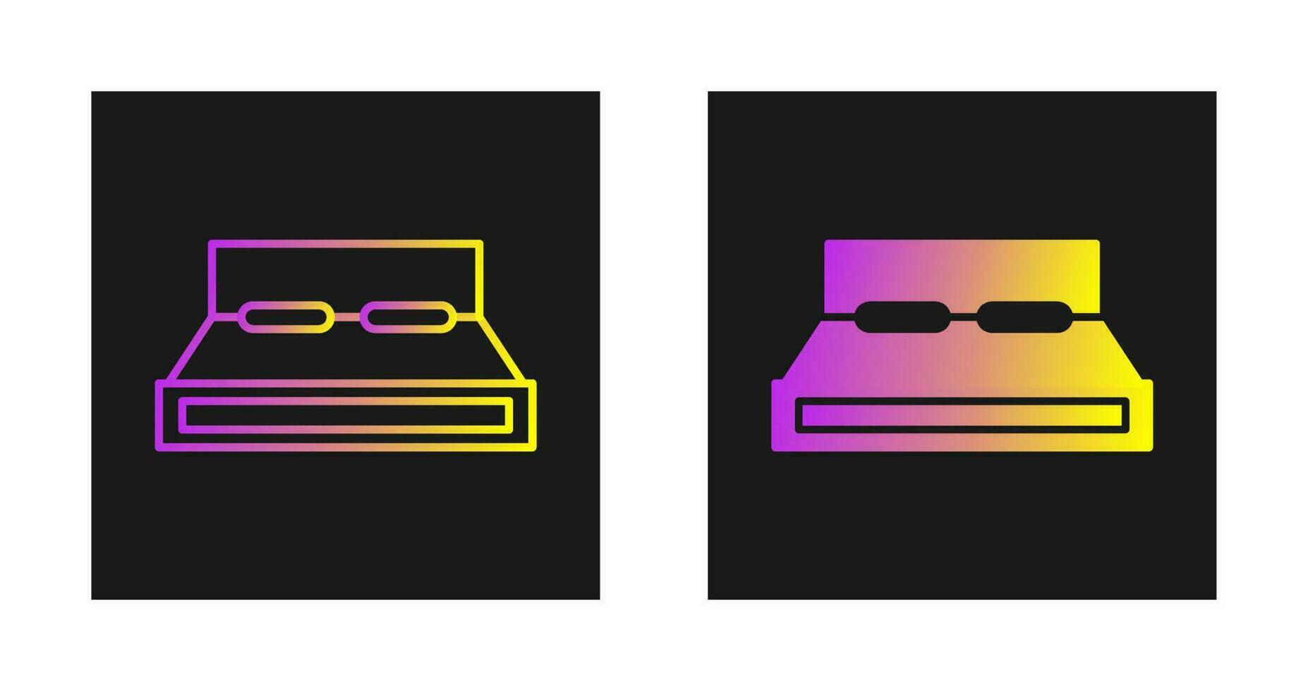 Double Bed Vector Icon