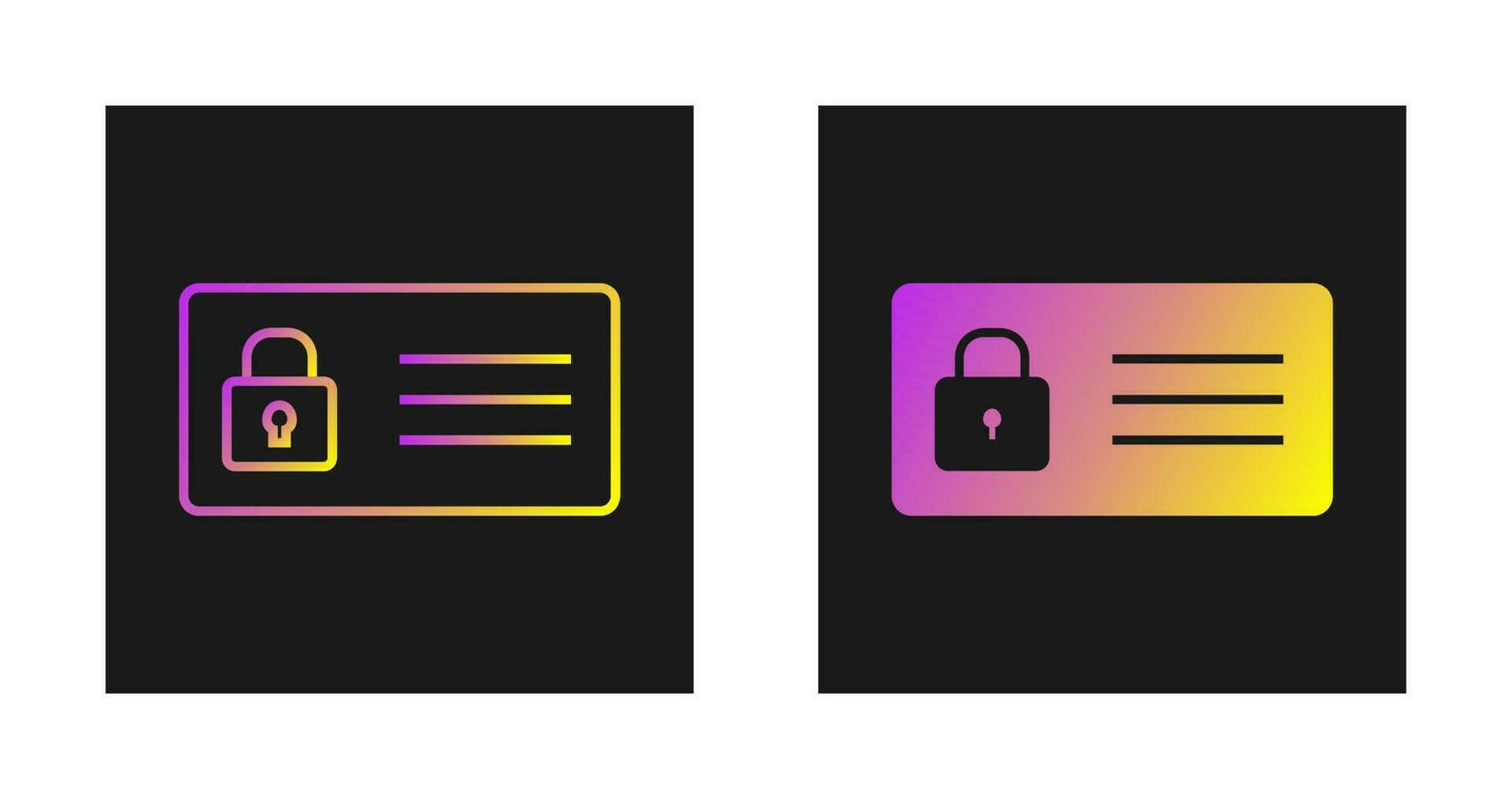 Protected Card Vector Icon
